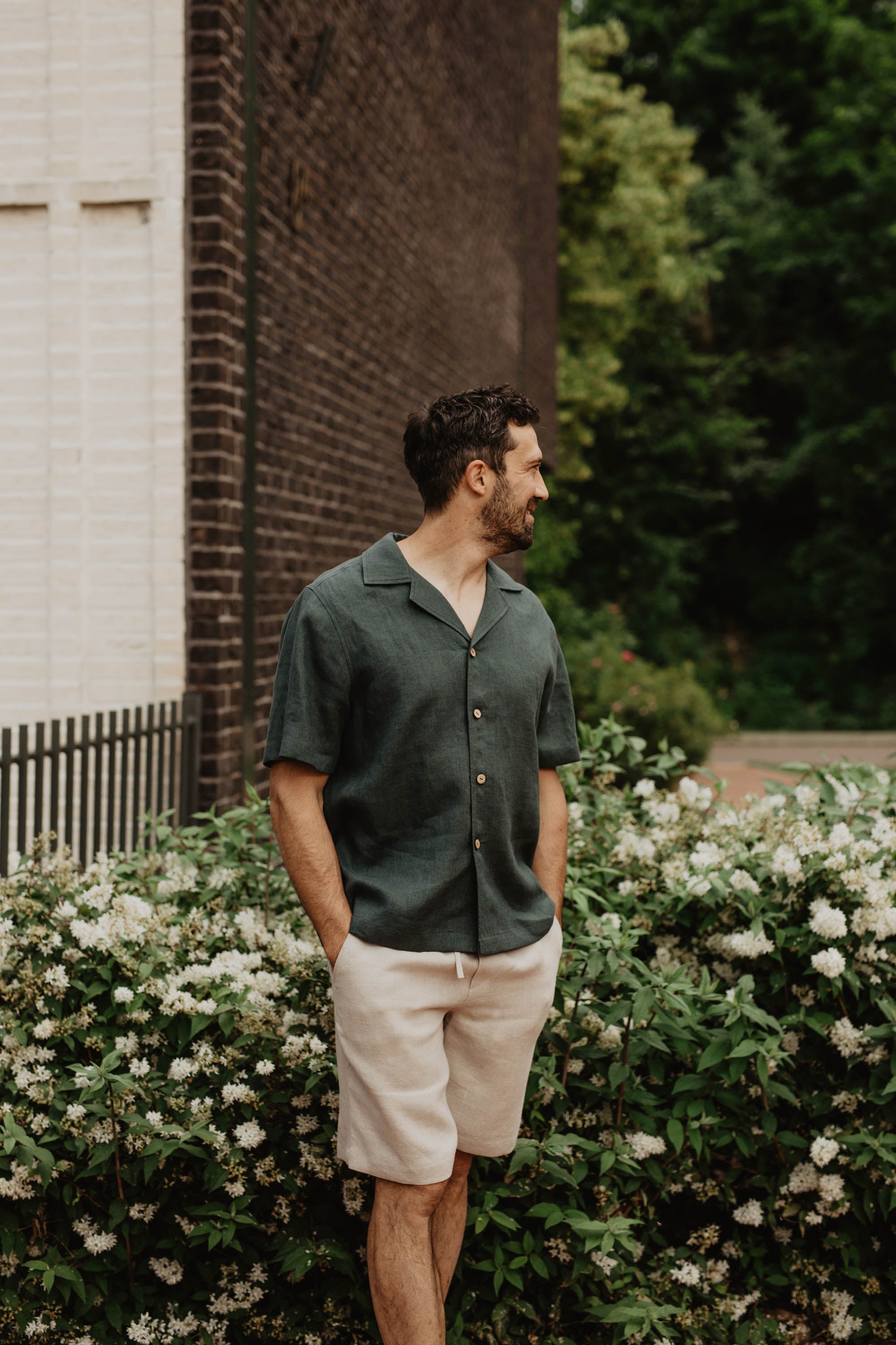 Laumė linen Men's clothing TIKLIS short en lin homme naturel