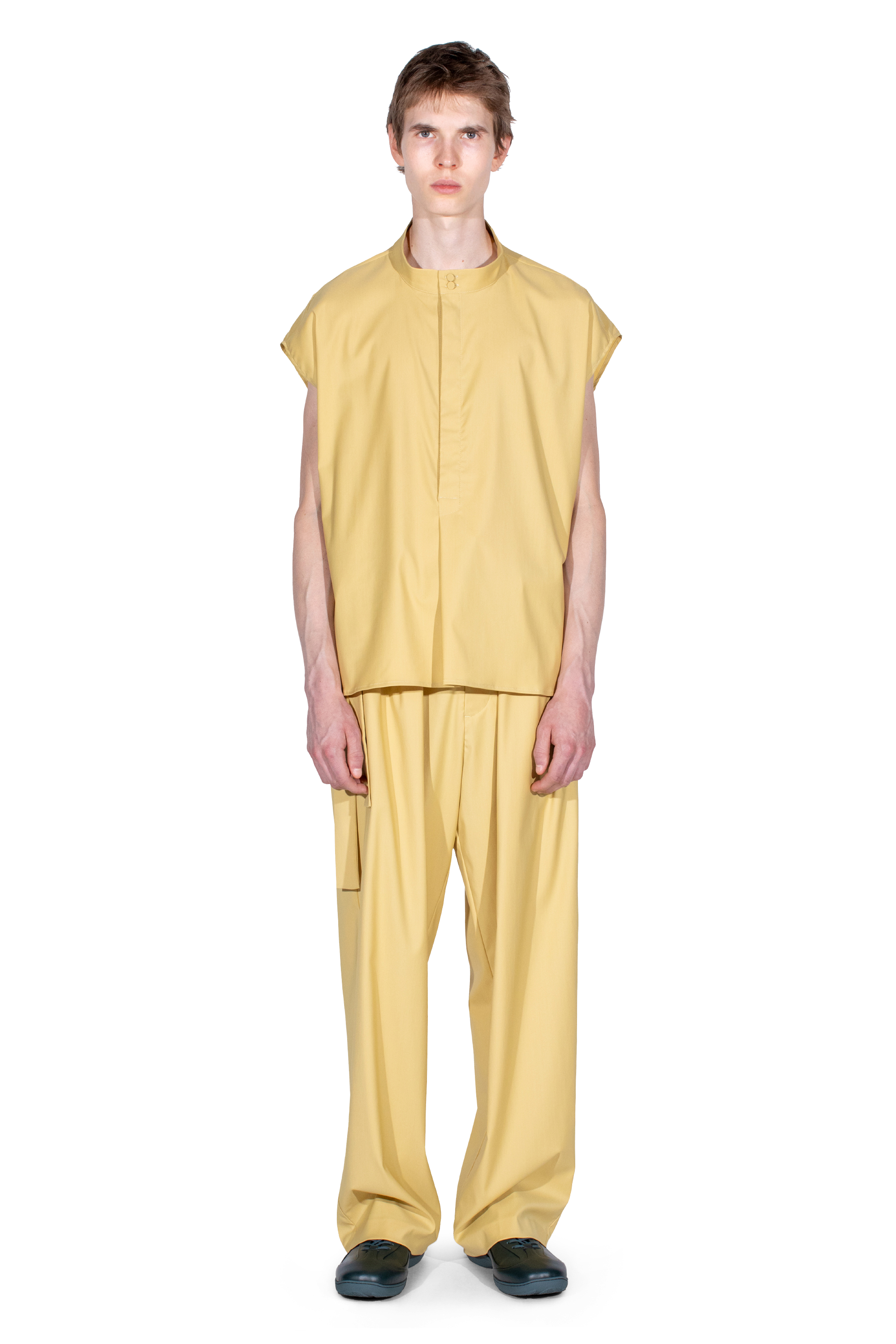 Kiko Kostadinov Shirts ONATE chemise sans manches Mimosa