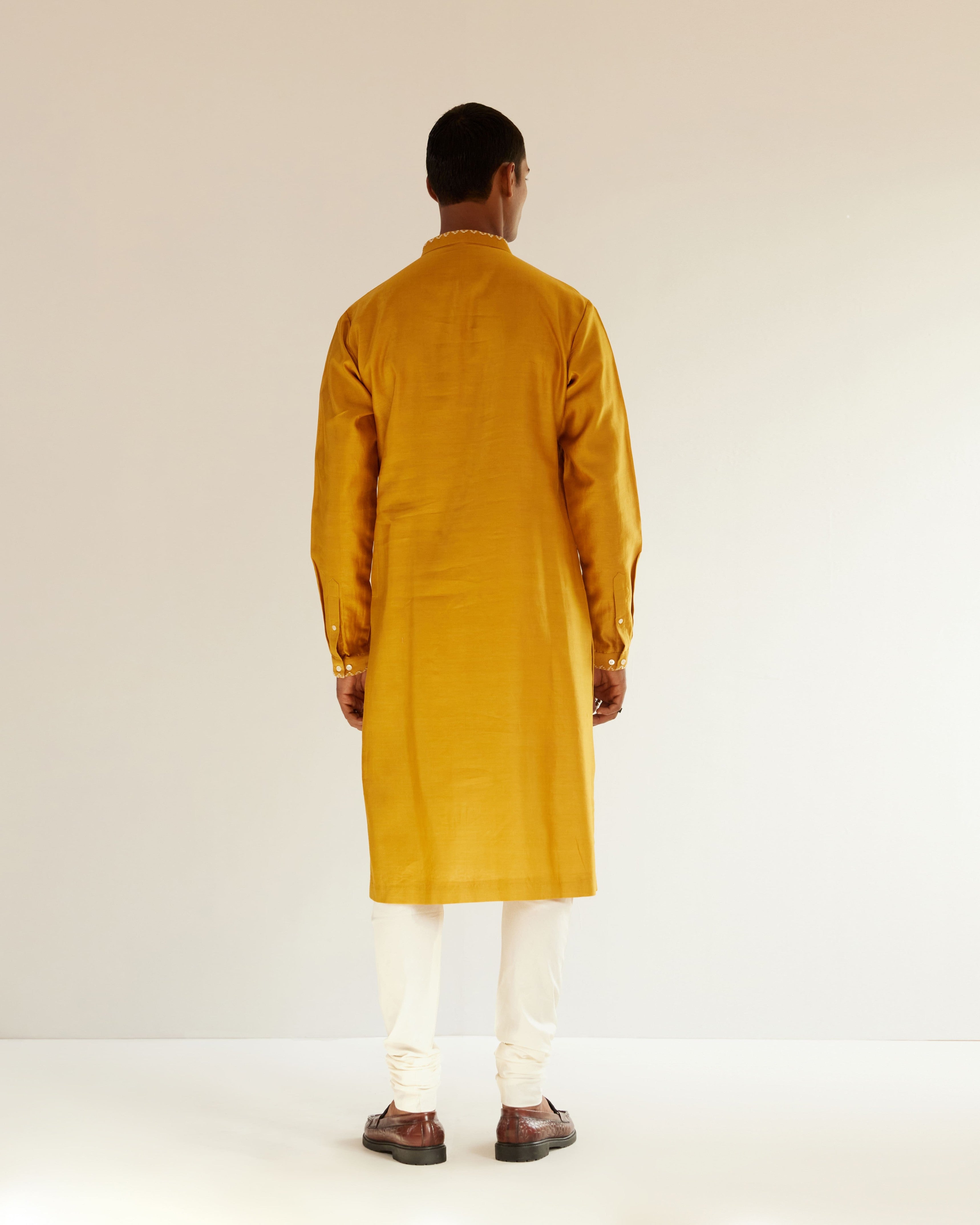 COUNTRYMADE Kurtas Camo-Block Yoke Embroidery Kurta Set XS à XXL brodé