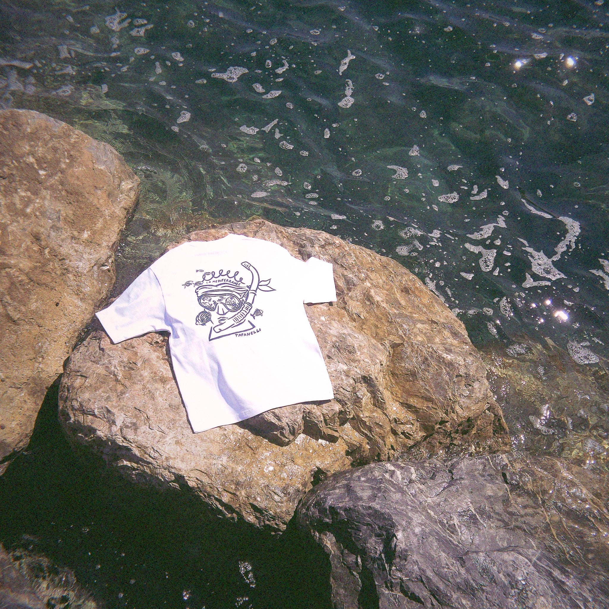TAFANELLI T-Shirts Le Plongeur Méditerranéen t-shirt coton