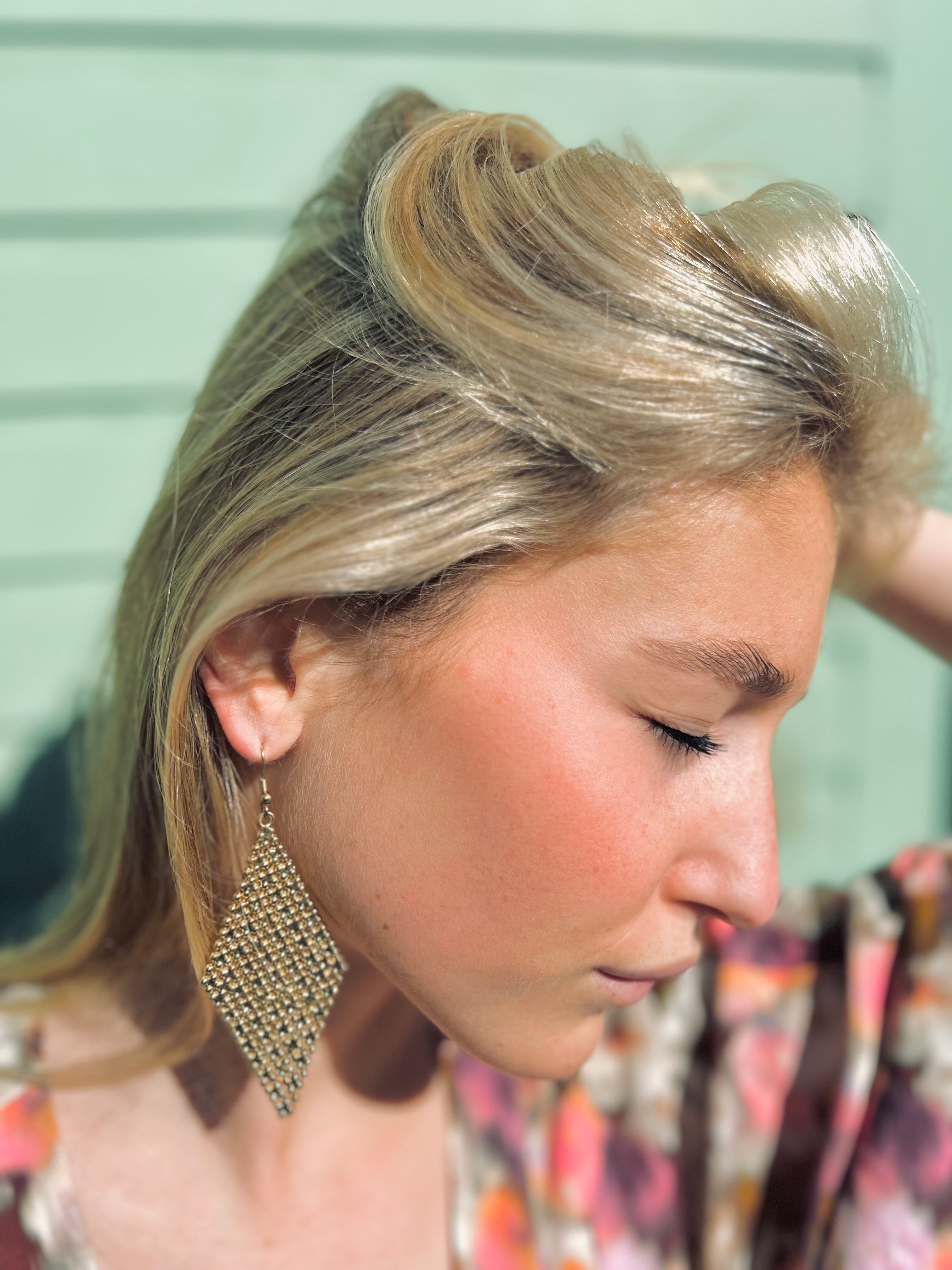 PANTRUCHE Boucles d'oreilles MARILYN losange doré