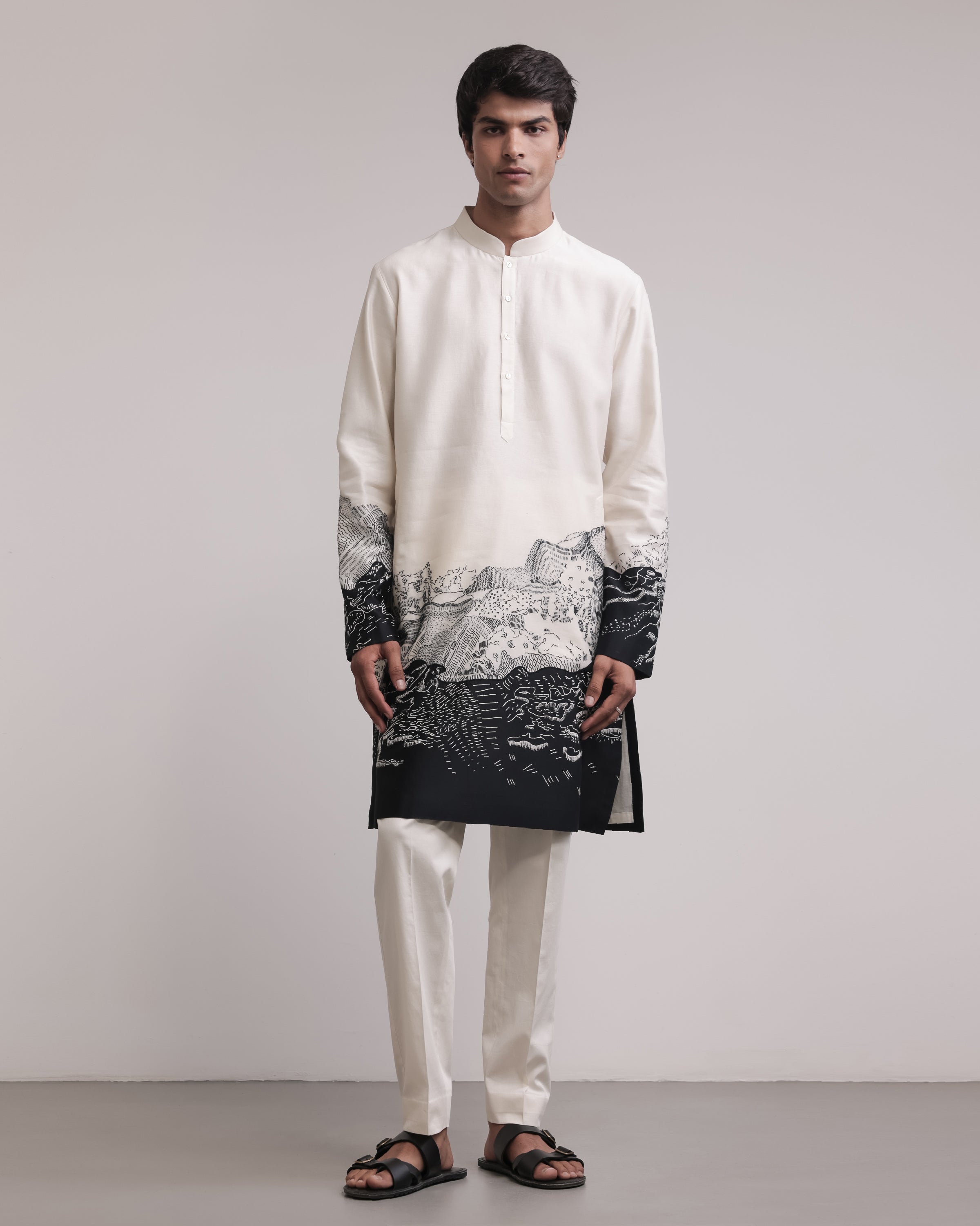COUNTRYMADE Kurtas No Man’s Land Kurta Set kurta 2 pièces en soie Chanderi