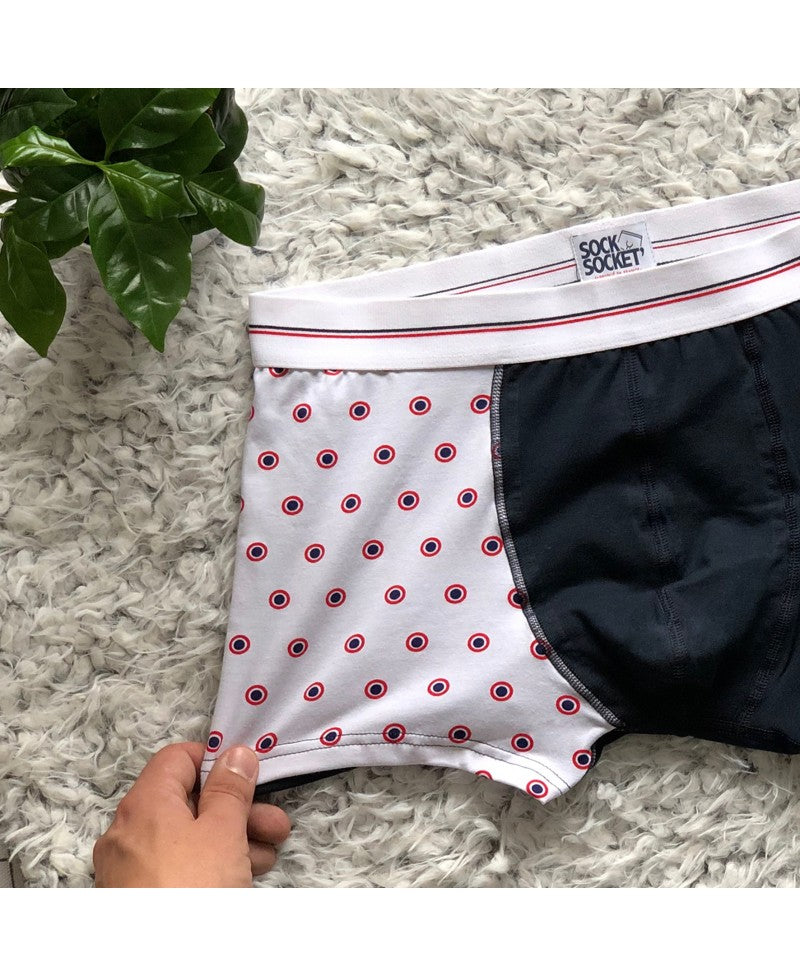 Juste Un T-shirt Boxers Le Cerdan boxer S bleu marine cocarde