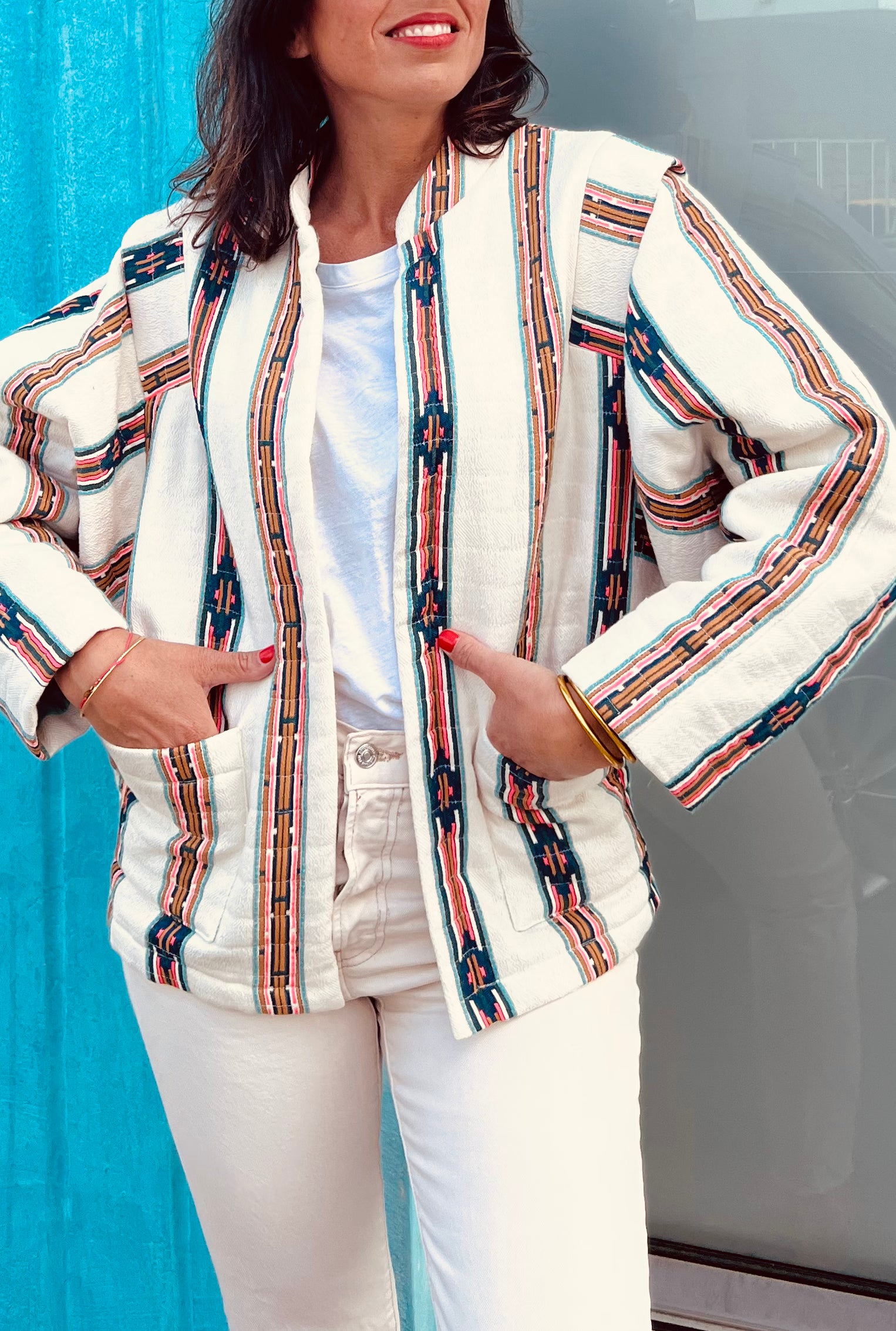 PANTRUCHE Vestes Veste matelassée SACHA veste coton ethnique