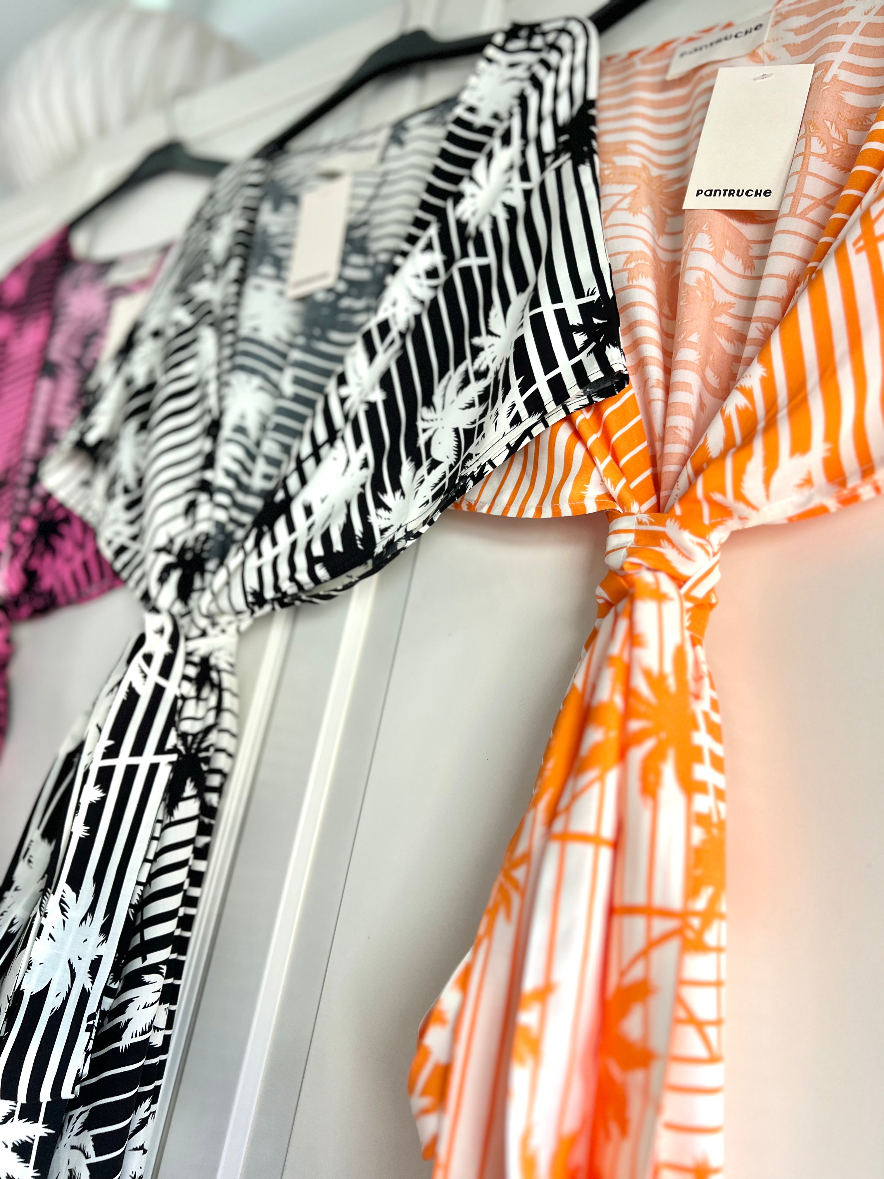 PANTRUCHE Kimonos PALMA kimono de plage noir taille unique en viscose
