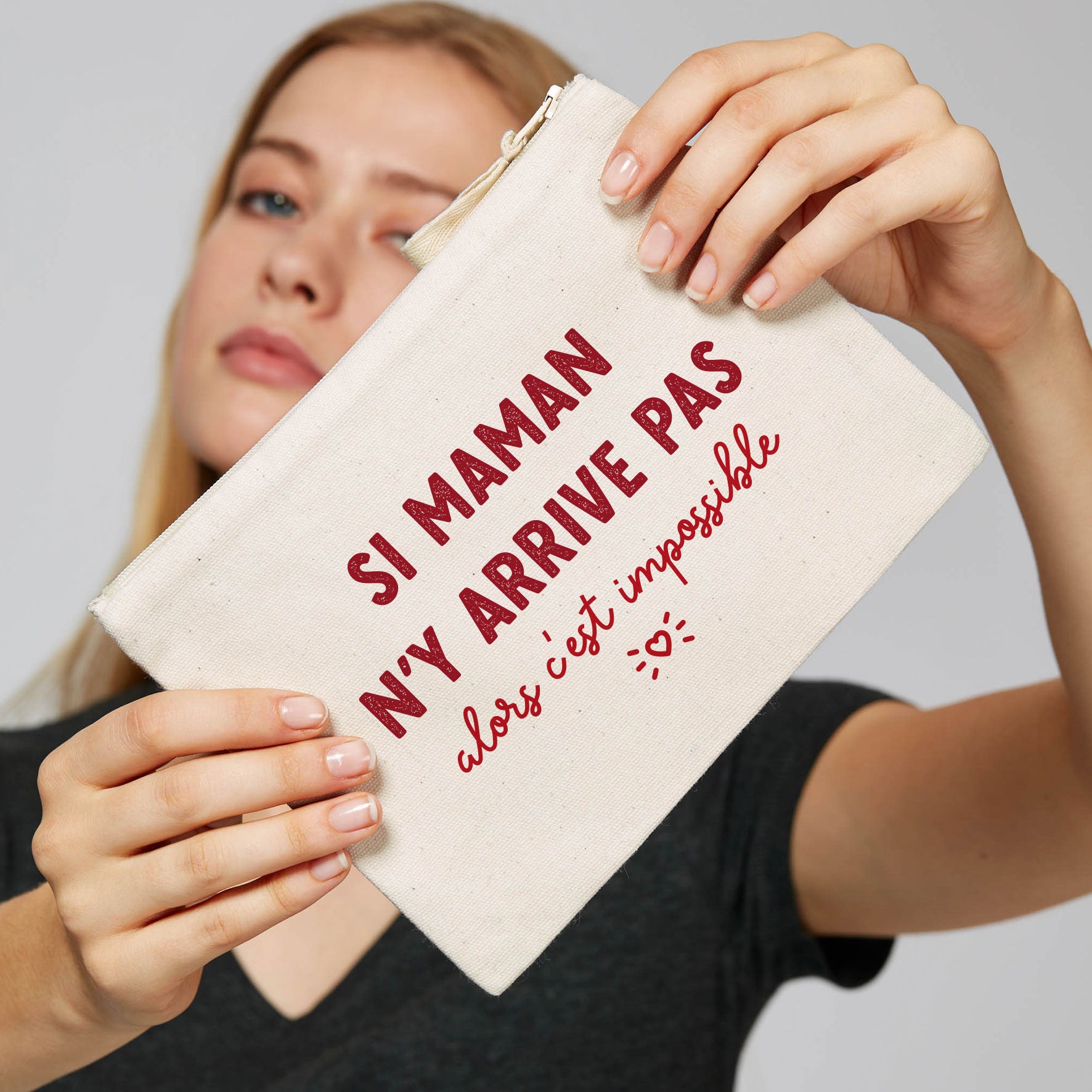 Juste Un T-shirt Pochettes Si maman n'y arrive pas pochette