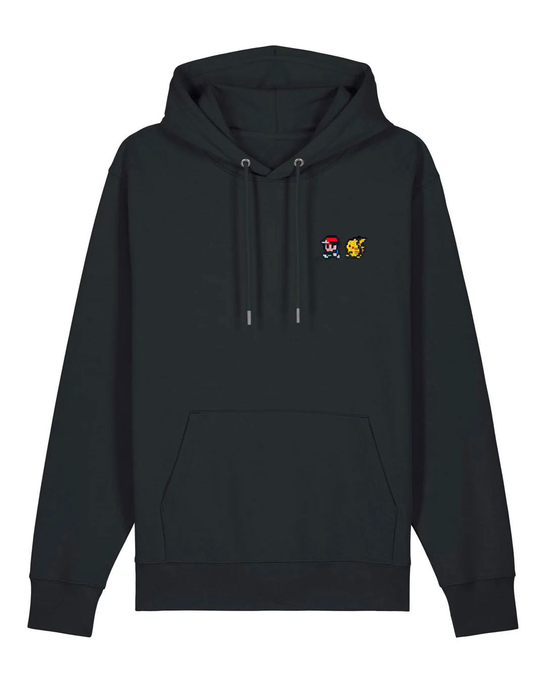 Juste Un T-shirt Sweats à Capuche Sacha Pika sweat brodé