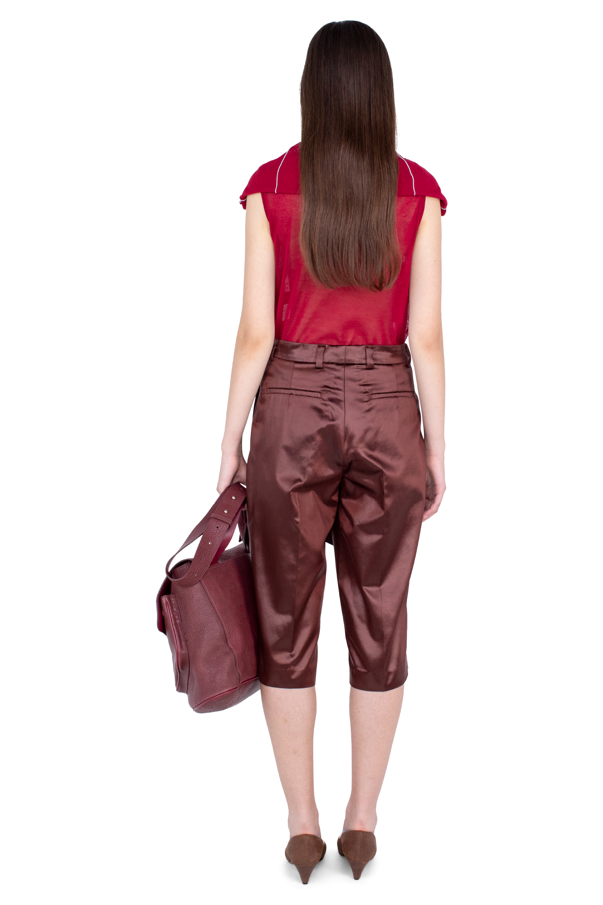 Kiko Kostadinov Bottoms LINNET Wrap Culottes jupe-culotte marron