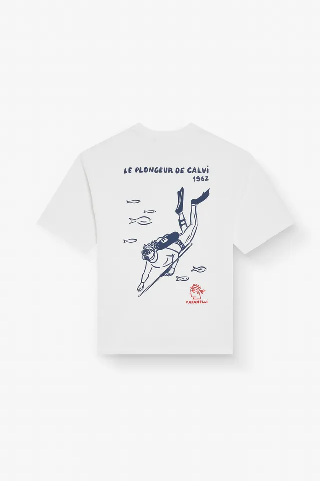 TAFANELLI T-Shirts LE PLONGEUR DE CALVI T-shirt