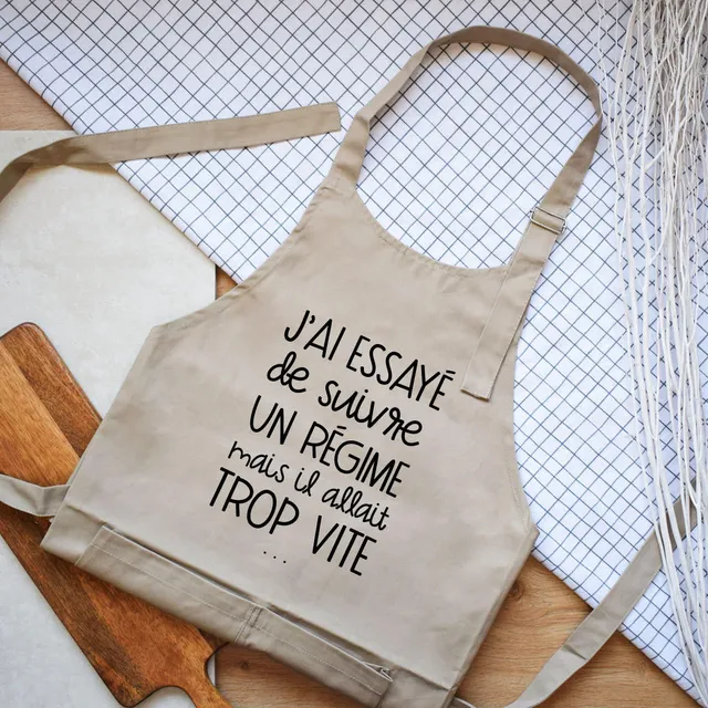 Juste Un T-shirt Tabliers J'ai essayé de suivre un régime tablier