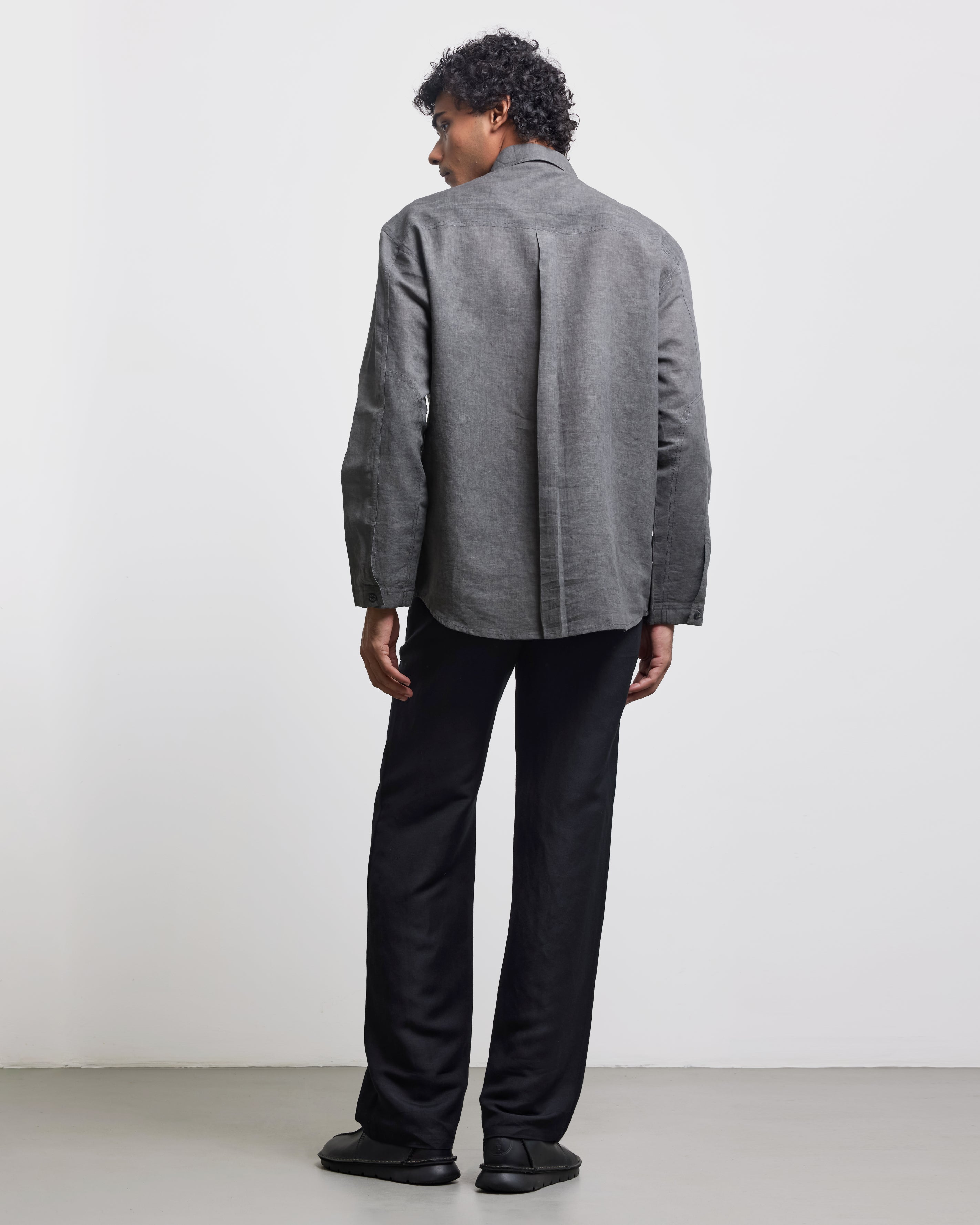 COUNTRYMADE Shirts STONE FADED HALF-PLACKET SHIRT chemise taille XS en lin