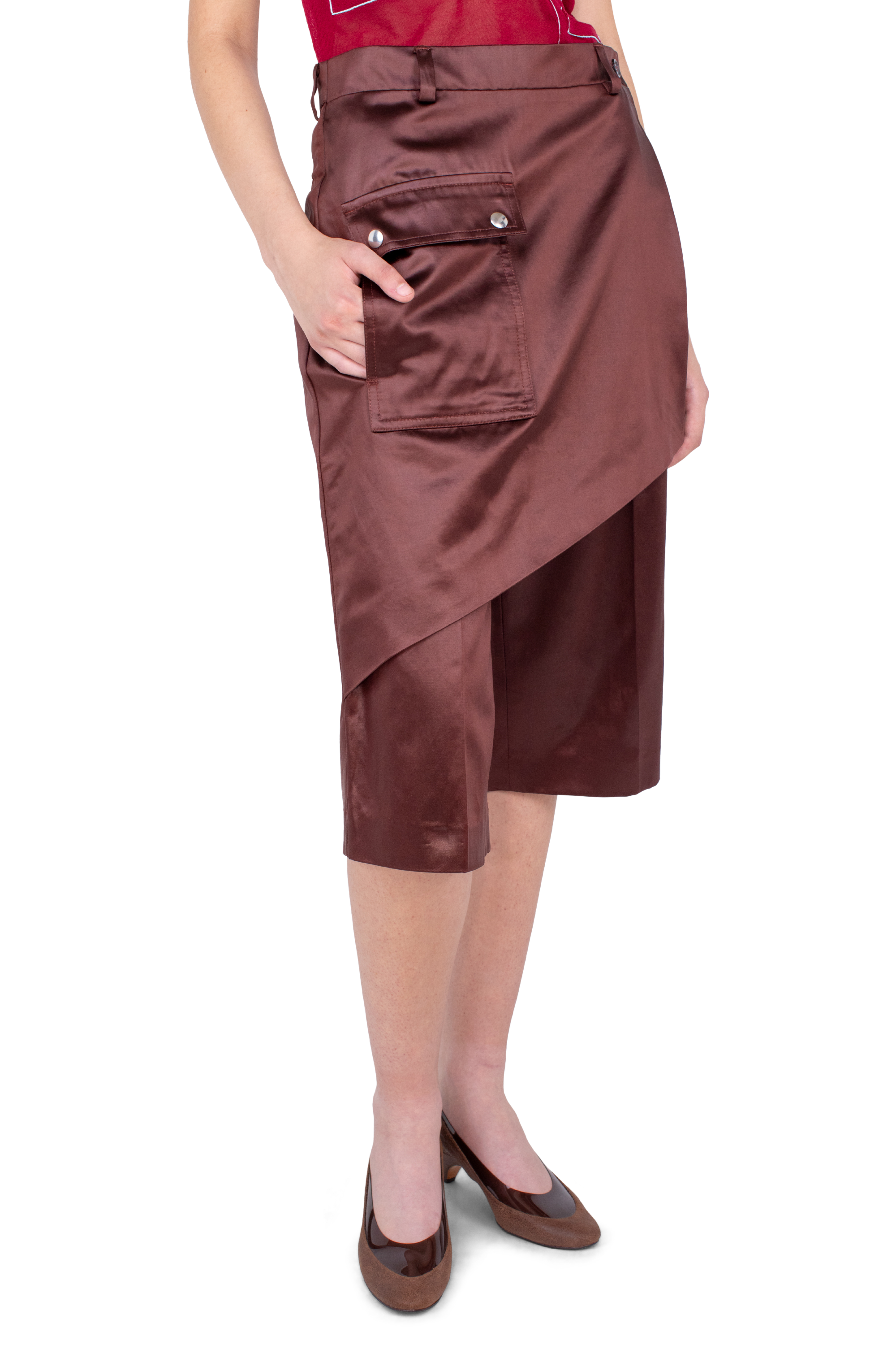Kiko Kostadinov Bottoms LINNET Wrap Culottes jupe-culotte marron
