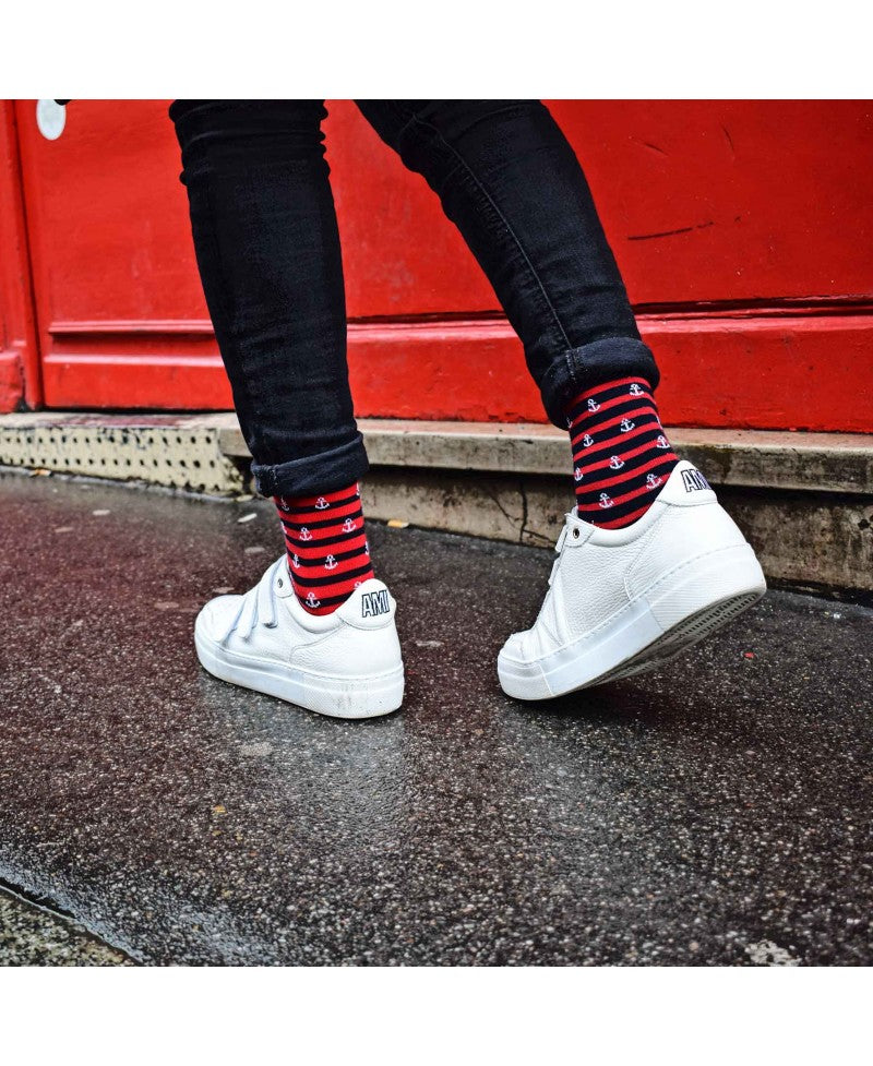 Juste Un T-shirt Chaussettes x Socksocket Les Gabin chaussettes 41/46 marinière