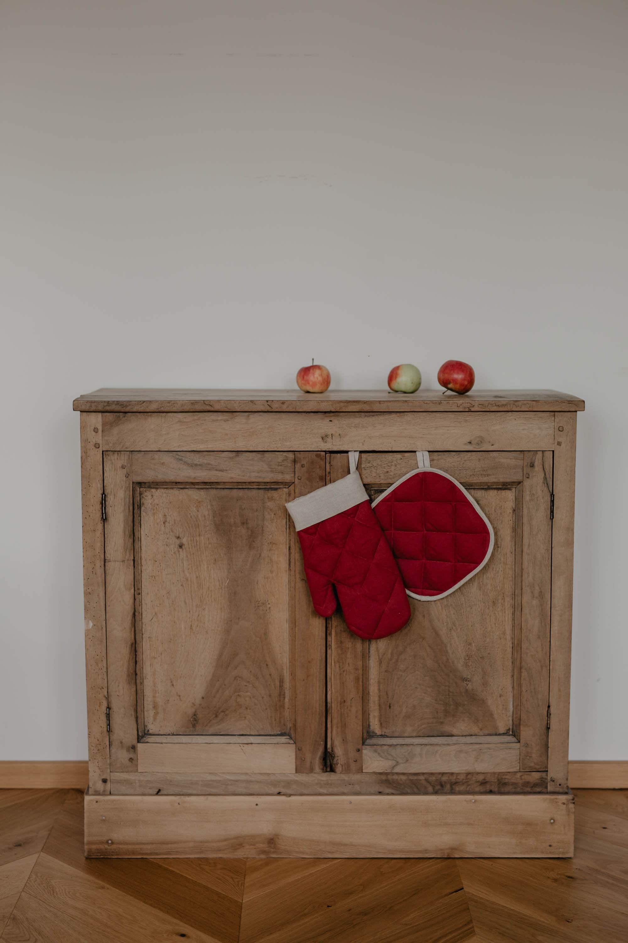 Laumė linen Christmas Linen gant de four Père Noël en lin