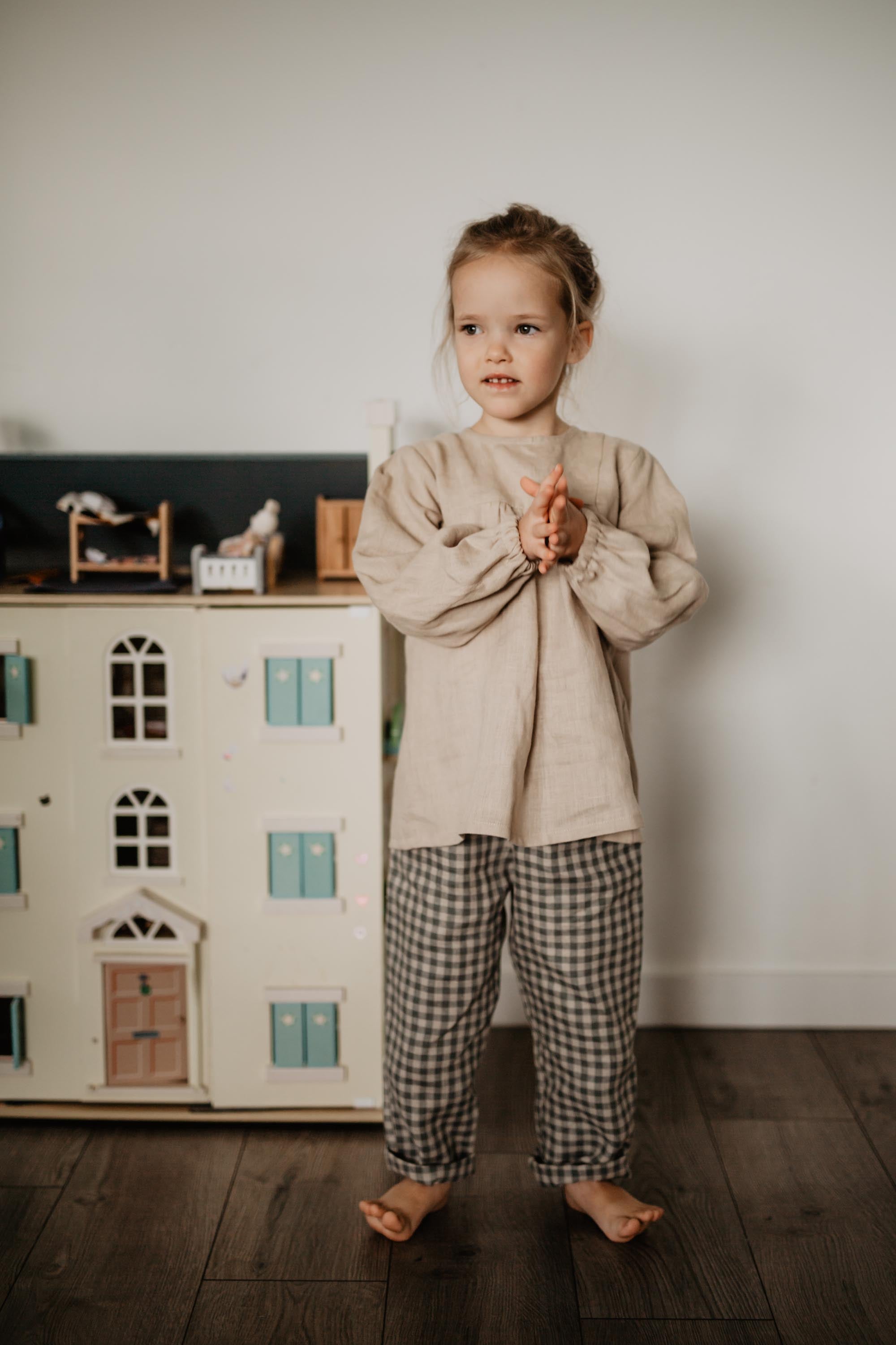 Laumė linen Kids Clothing Vėjopatis pantalon en lin enfant naturel