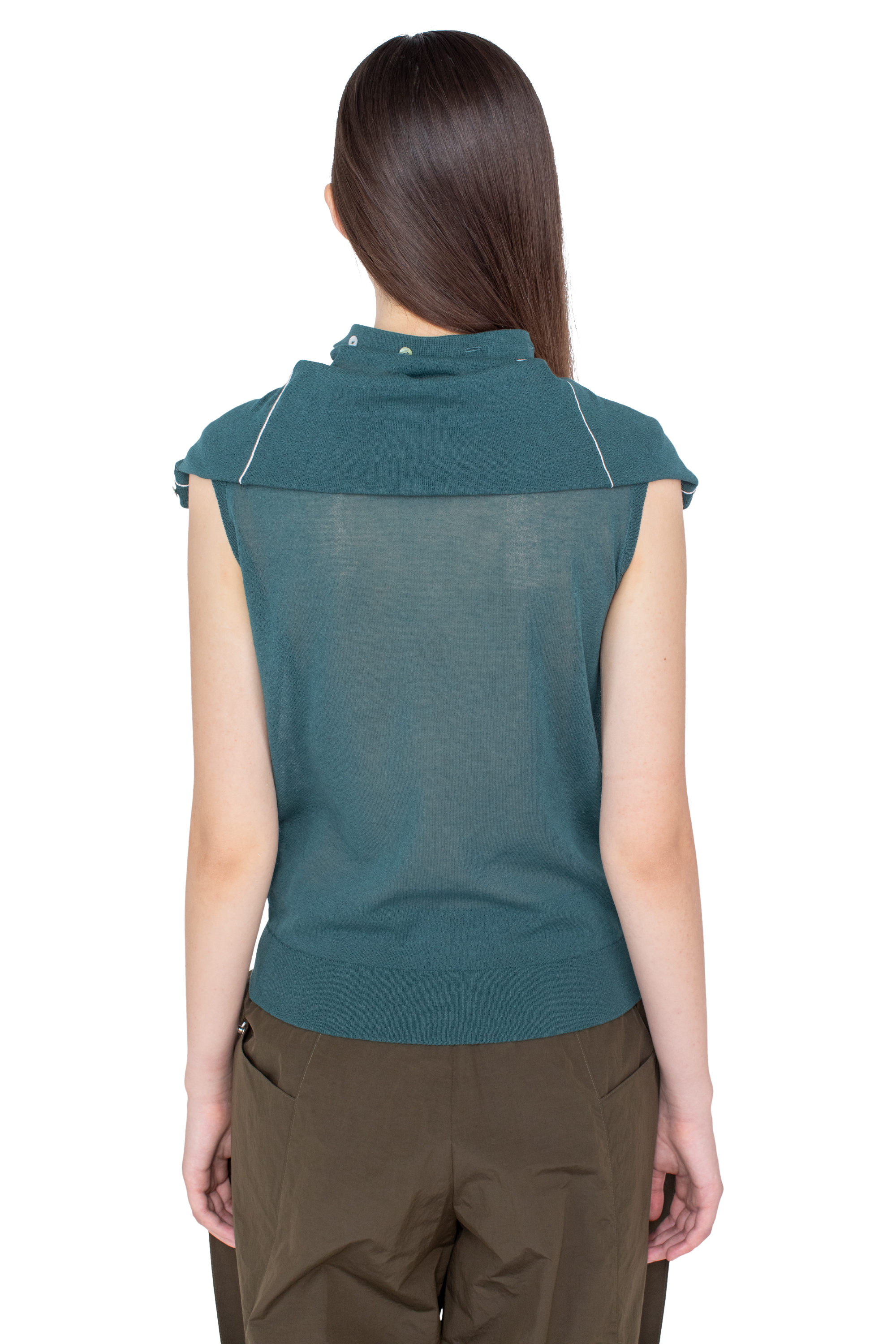 Kiko Kostadinov Knitwear KREINER Knit Roll Neck pull vert loden