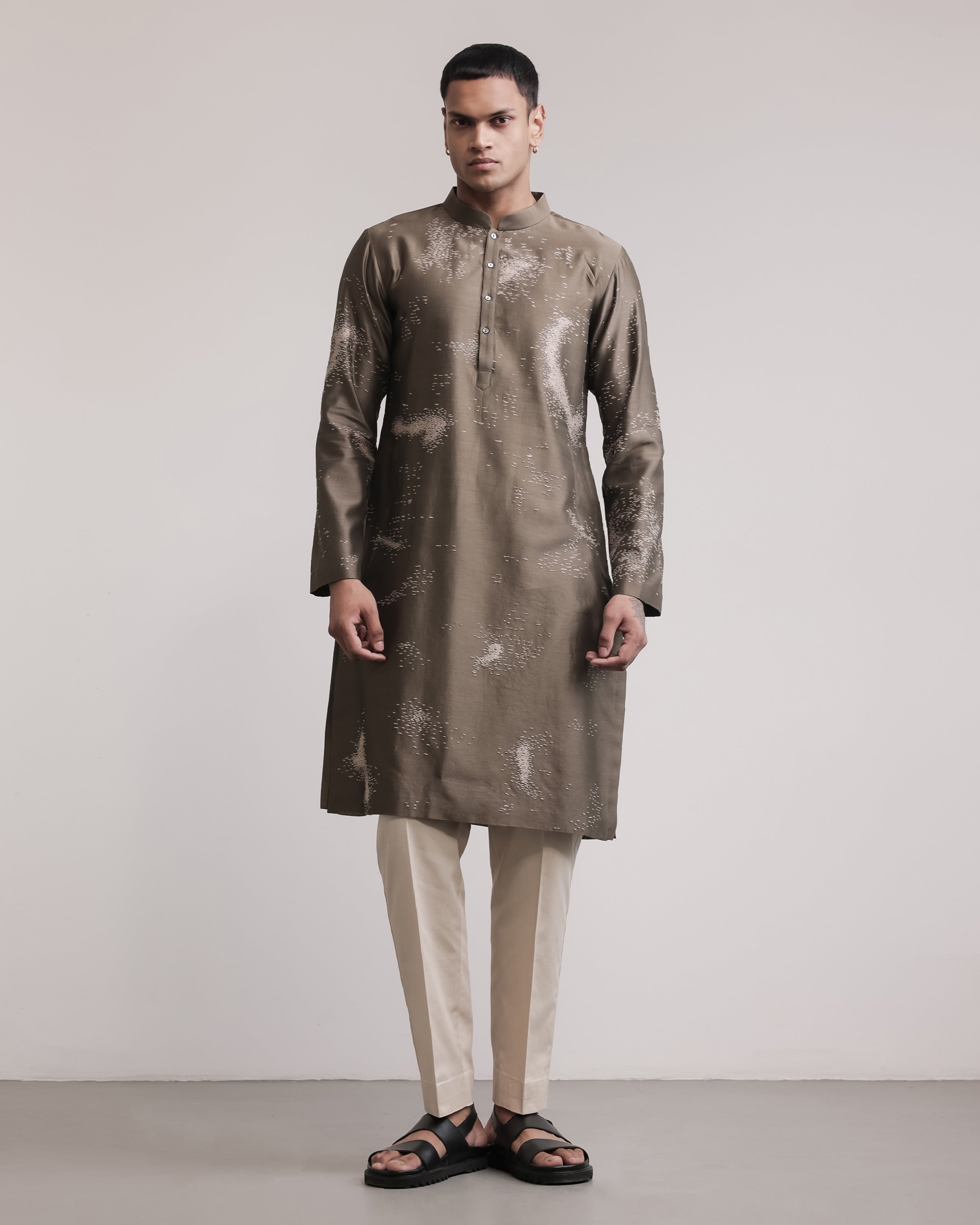 COUNTRYMADE Kurtas Trail Drift Kurta Set ensemble kurta en soie Chanderi