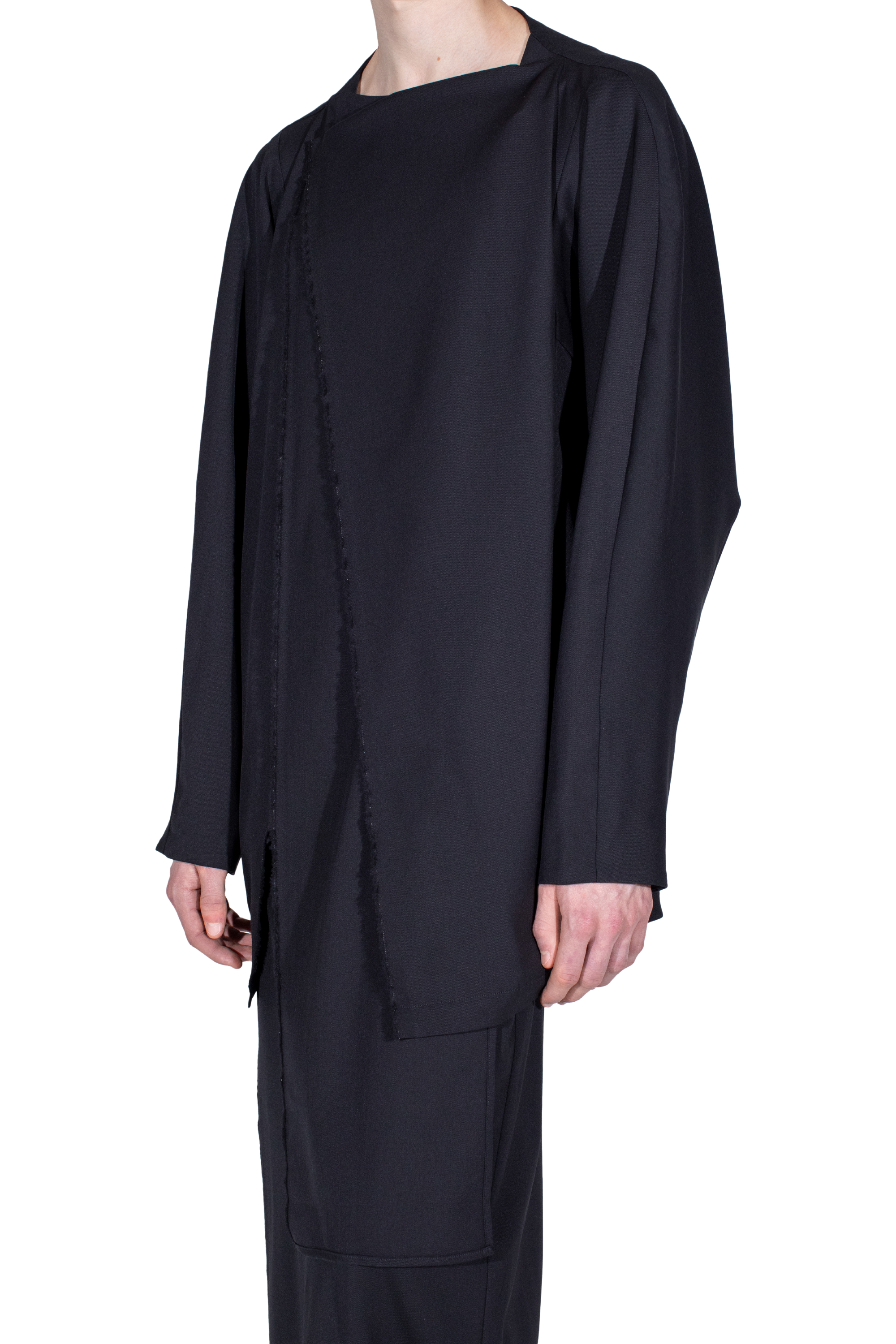Kiko Kostadinov Outerwear CURSUS Blazer blazer Crow Black en laine légère