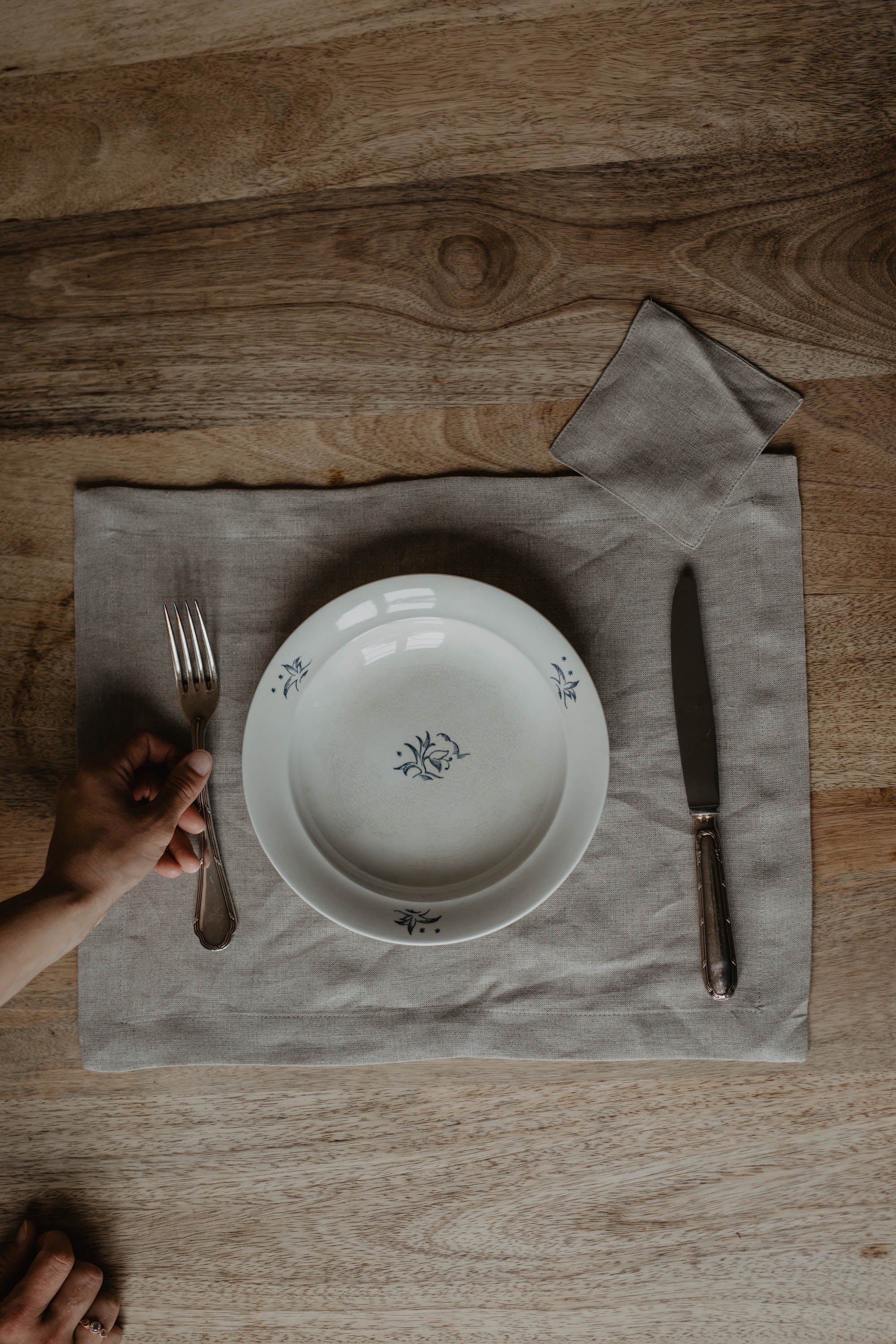 Laumė linen Home Edit set de table en lin naturel, lot de 2