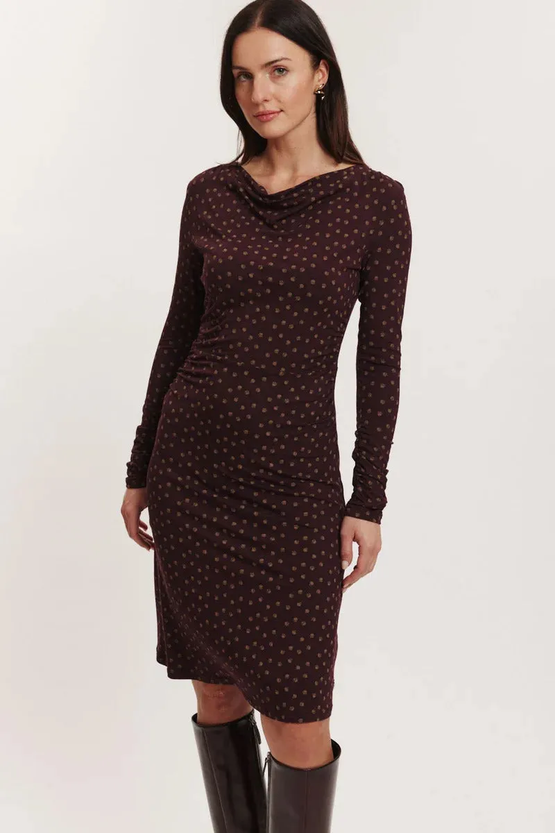 Sourire Multicolore Robes Robe Junee robe bordeaux en jersey Ecovero XS