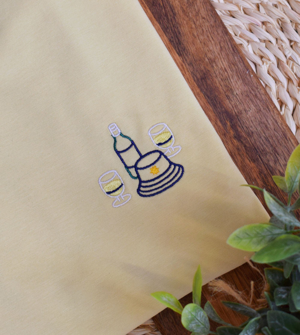 Juste Un T-shirt T-shirts Brodés Pastis Bob T-shirt brodé coton bio