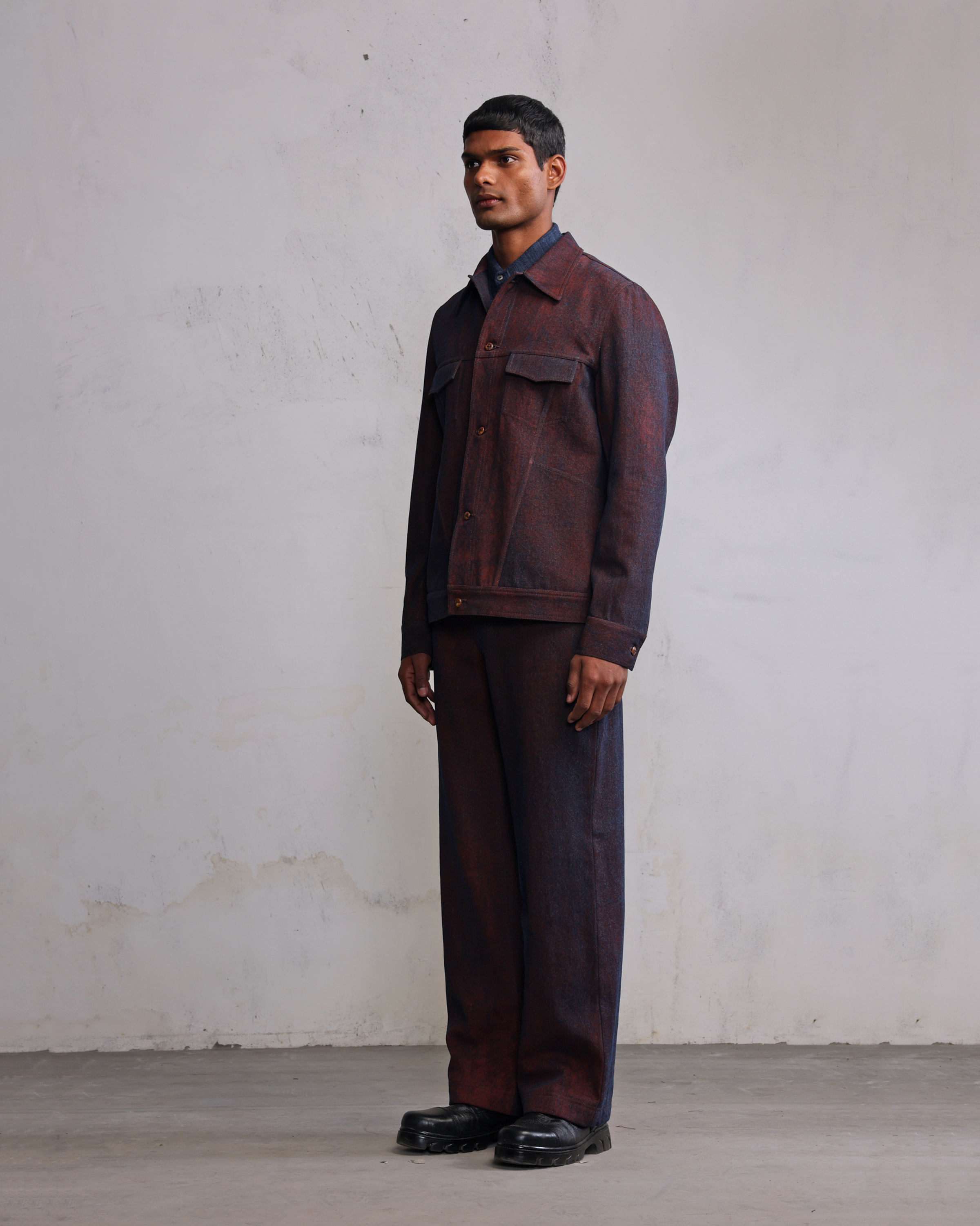 COUNTRYMADE Jackets Tarnished denim jacket veste denim enduit rouille