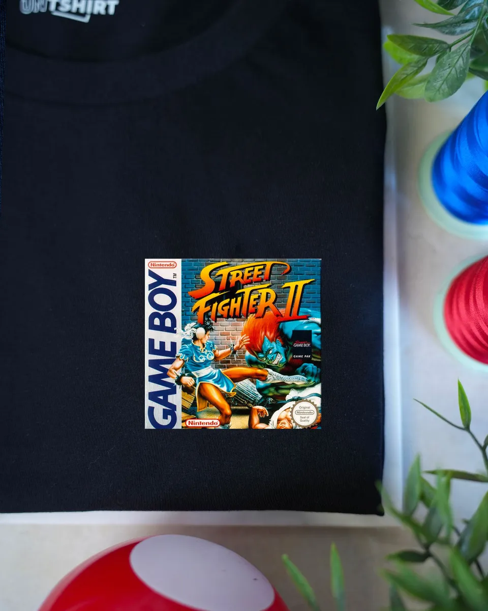 Juste Un T-shirt T-shirts Brodés Street Fighter 2 t-shirt blanc