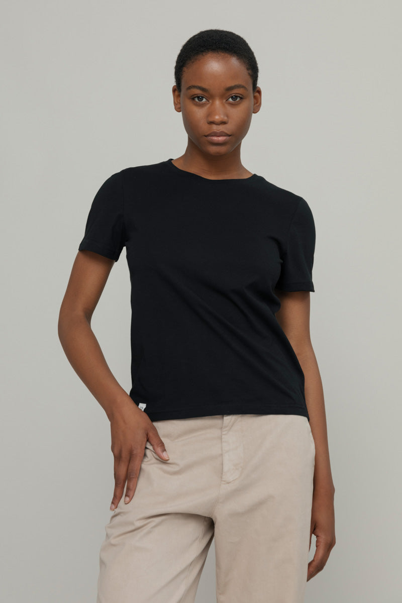 Sourire Multicolore Tops Tee-shirt Mimma coton recyclé bleu ou noir