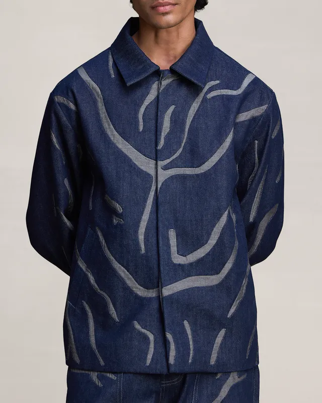 COUNTRYMADE Jackets THUMBPRINT BARMER JACKET veste en denim brodé