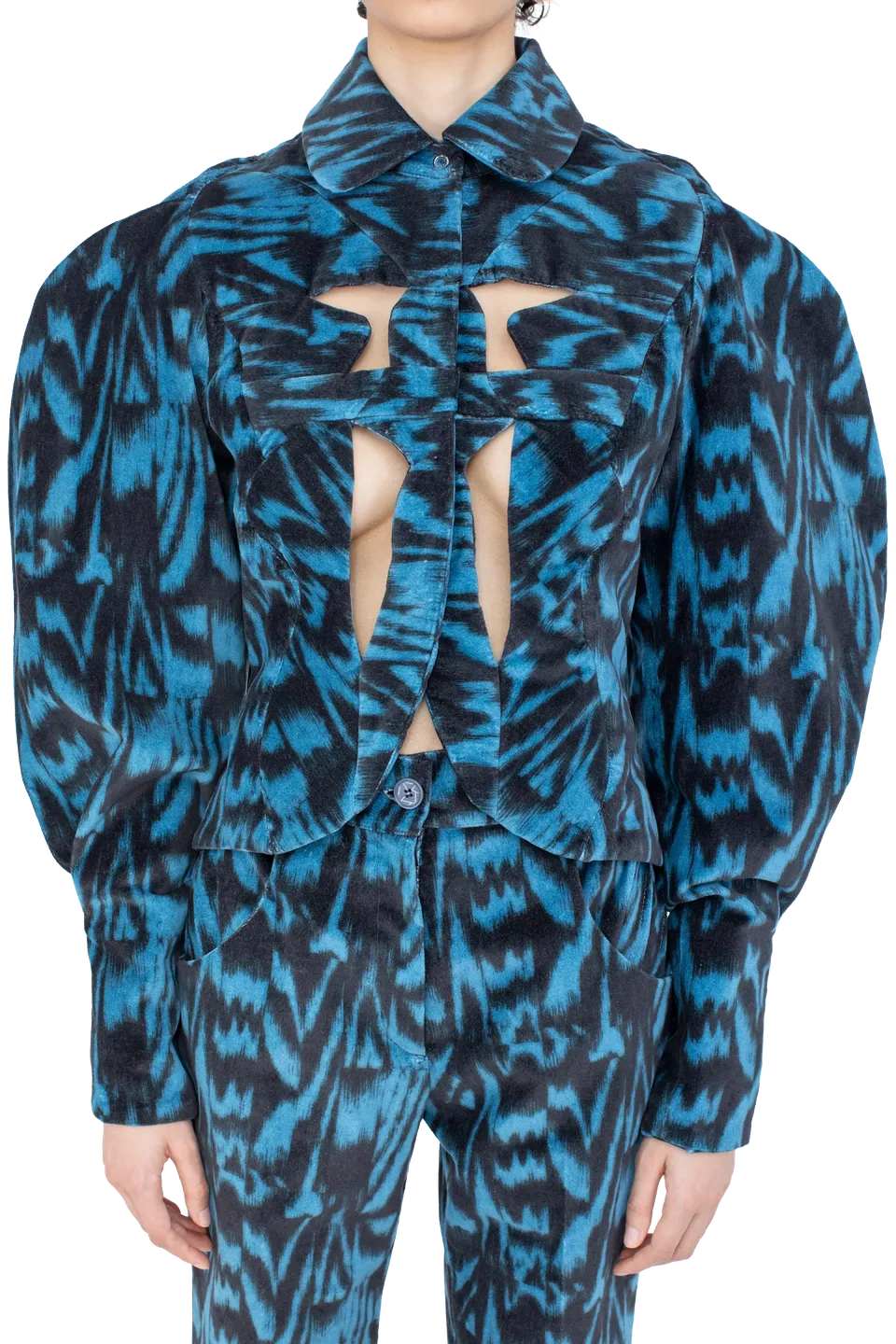 Kiko Kostadinov Outerwear ISTRIAN Jacket veste Sapphire Blue Black