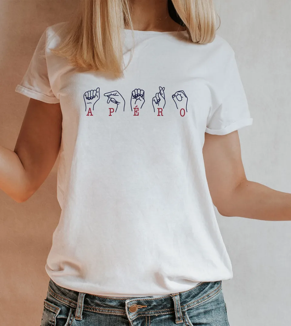 Juste Un T-shirt T-shirts Imprimés Apéro t-shirt imprimé femme