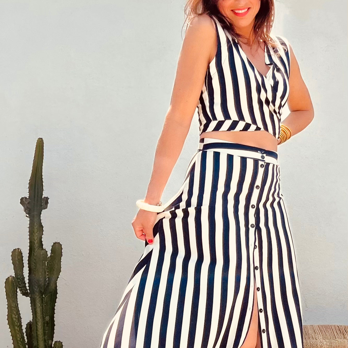 PANTRUCHE Jupes Jupe JAVANAISE circus longue rayée en viscose