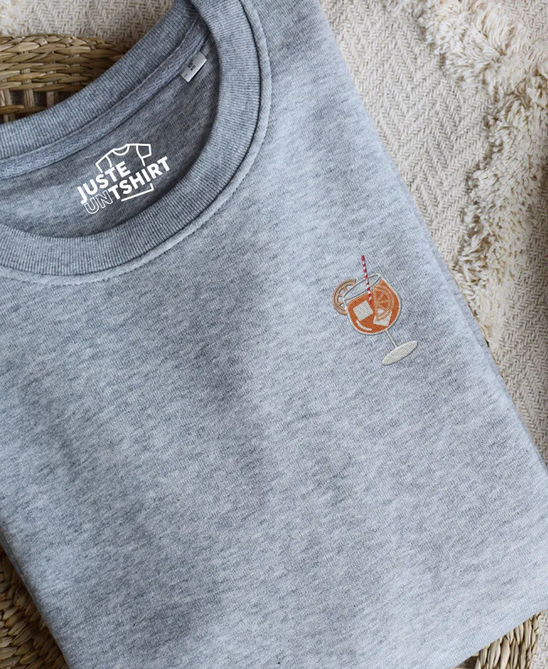 Juste Un T-shirt Sweats Brodés Spritz sweat brodé coloris au choix