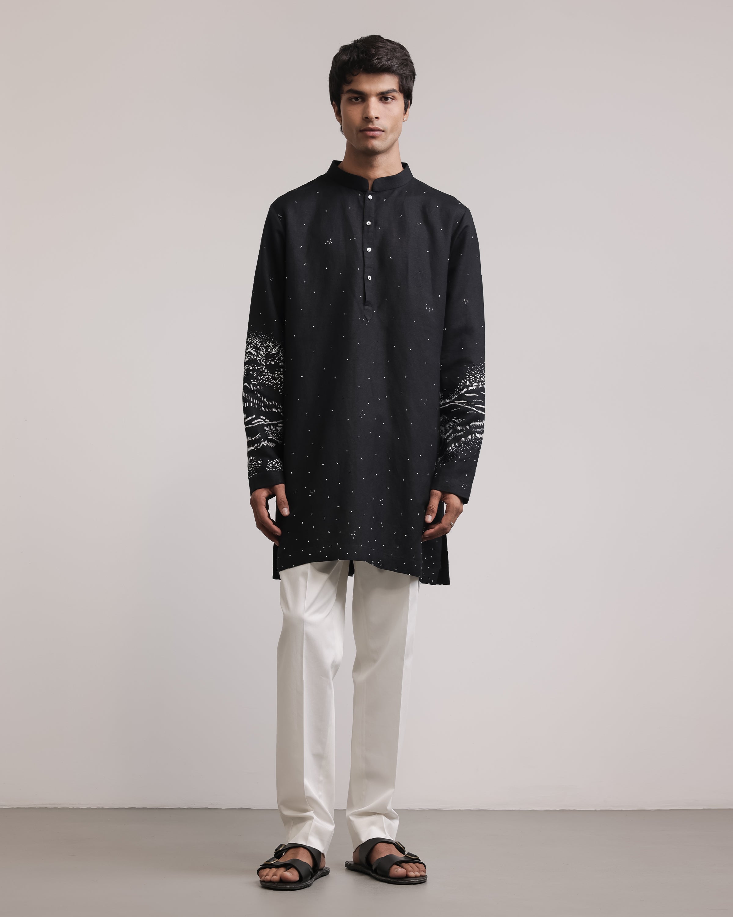 COUNTRYMADE Nehru Jackets Pathfinder Bundi Kurta Set ensemble XS lin