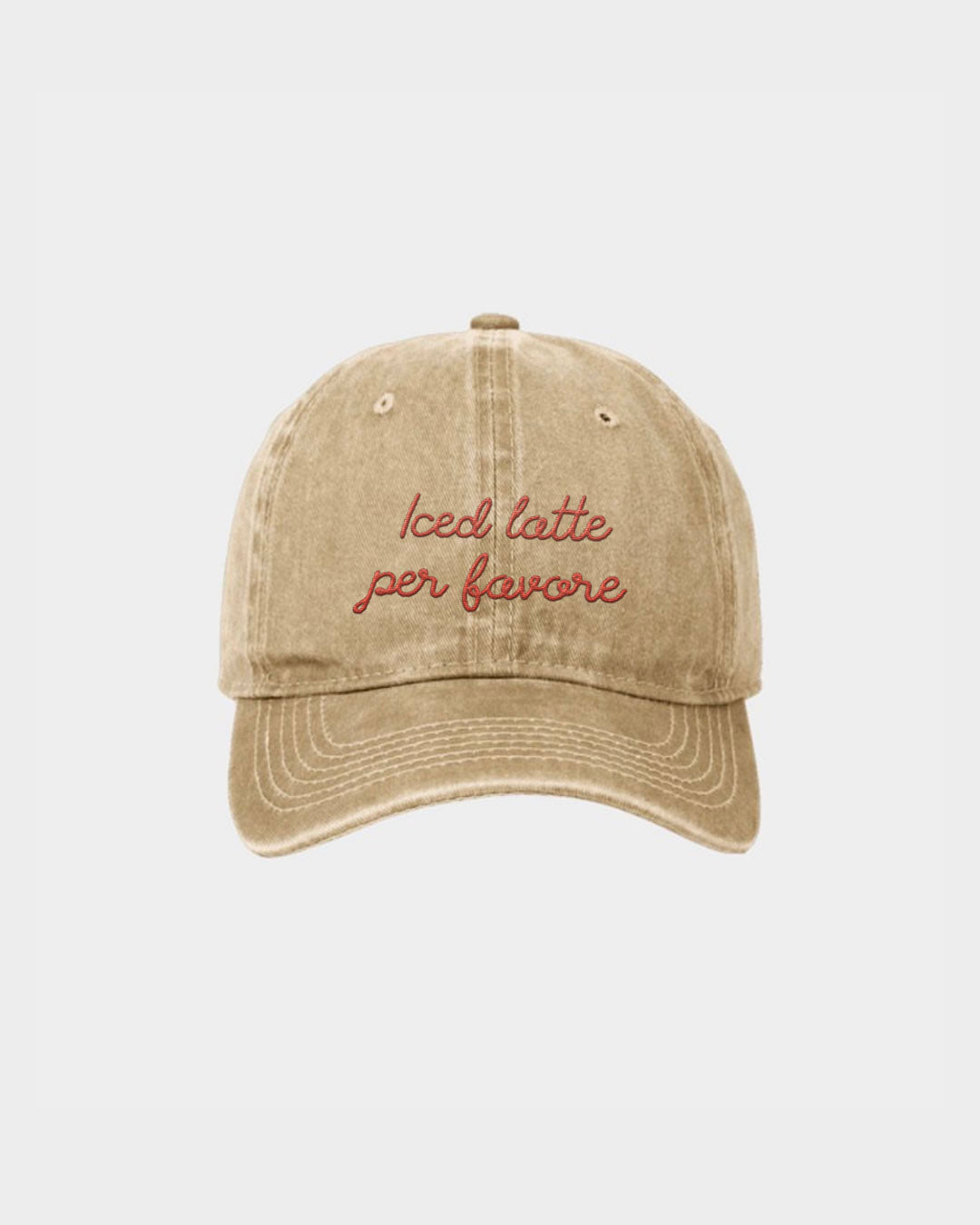 Juste Un T-shirt Casquettes Iced Latte casquette brodée vintage