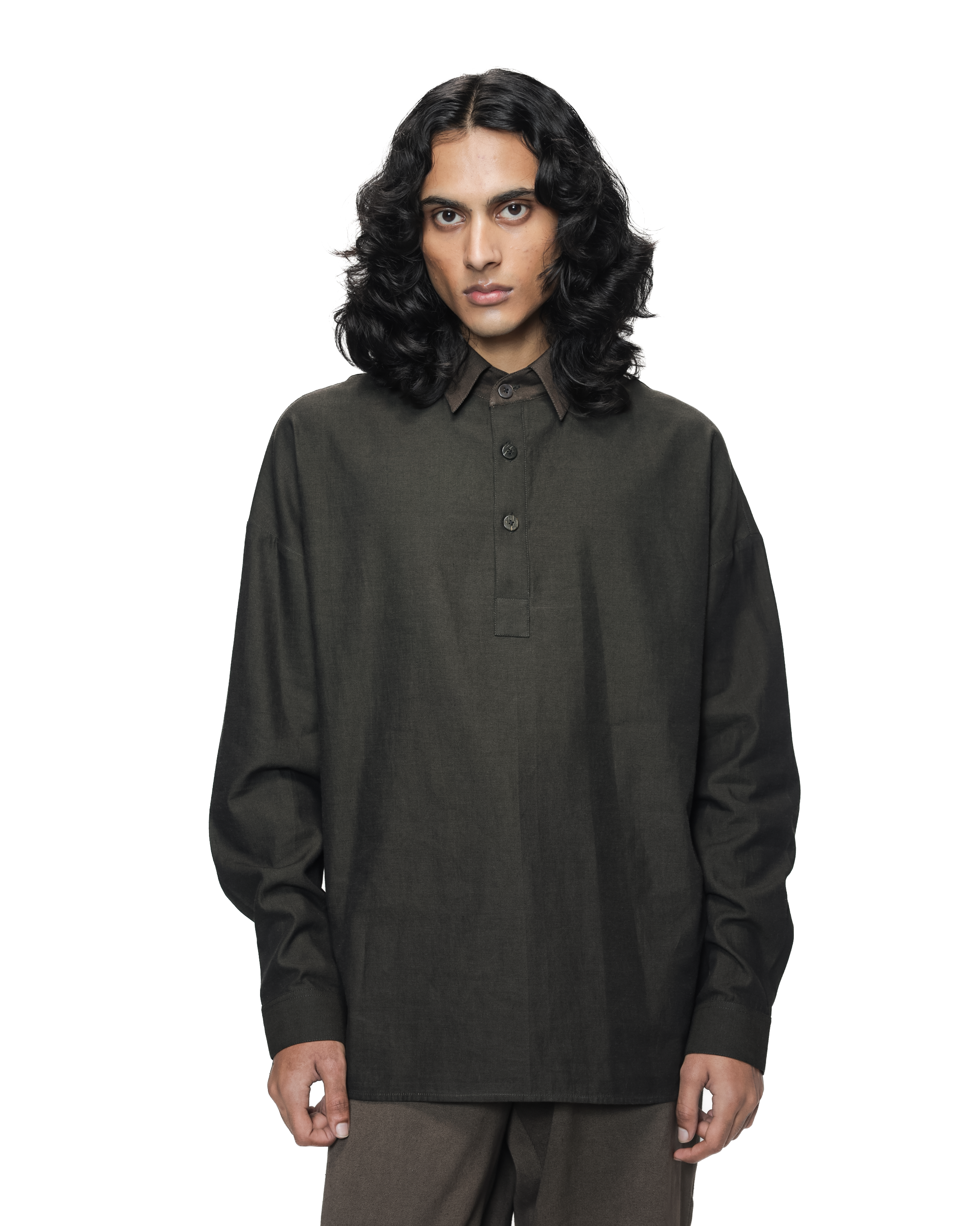 COUNTRYMADE Shirts Half-Placket Work Shirt chemise coton denim légère