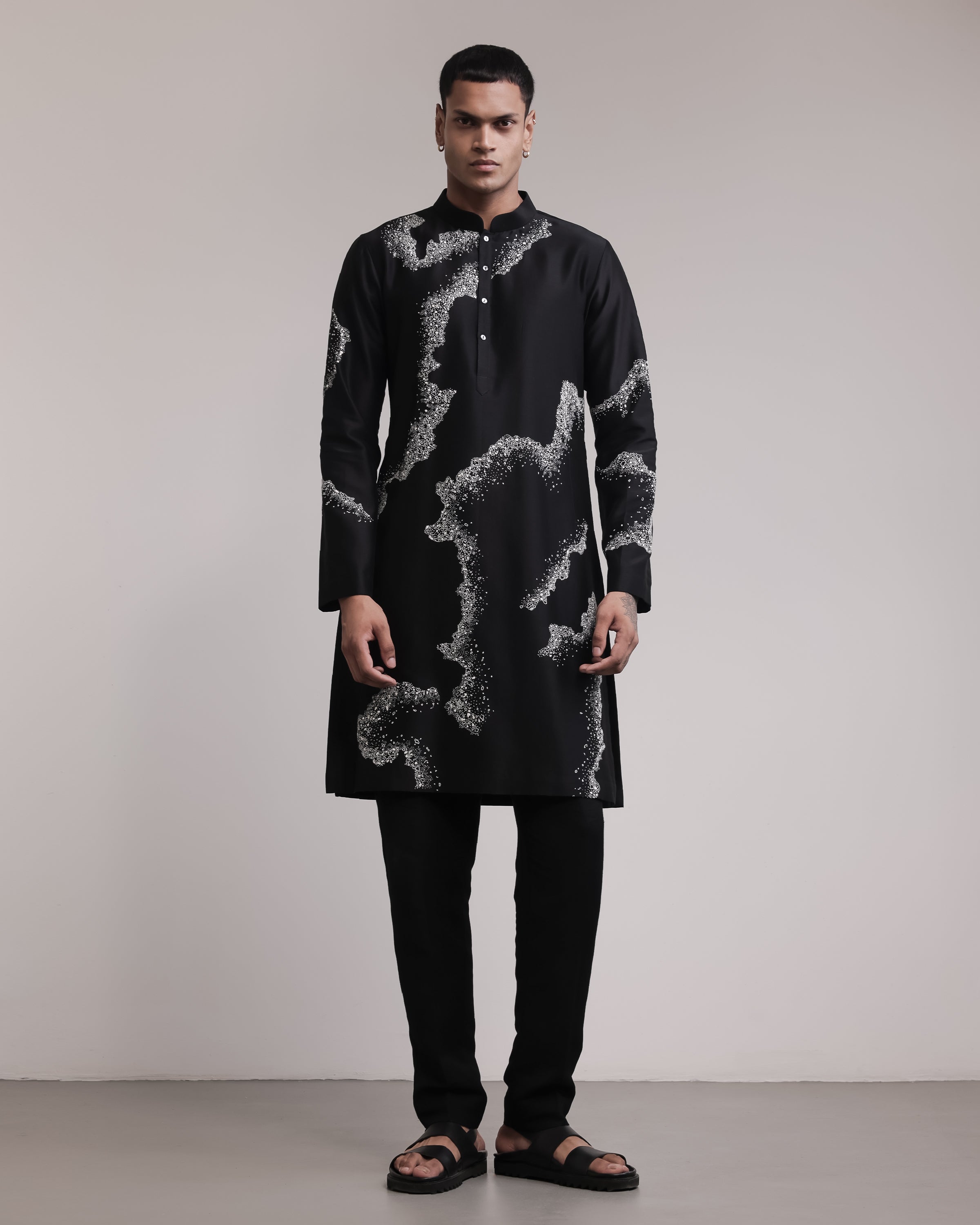 COUNTRYMADE Kurtas Weathered Canvas Kurta Set ensemble kurta chanderi brodé