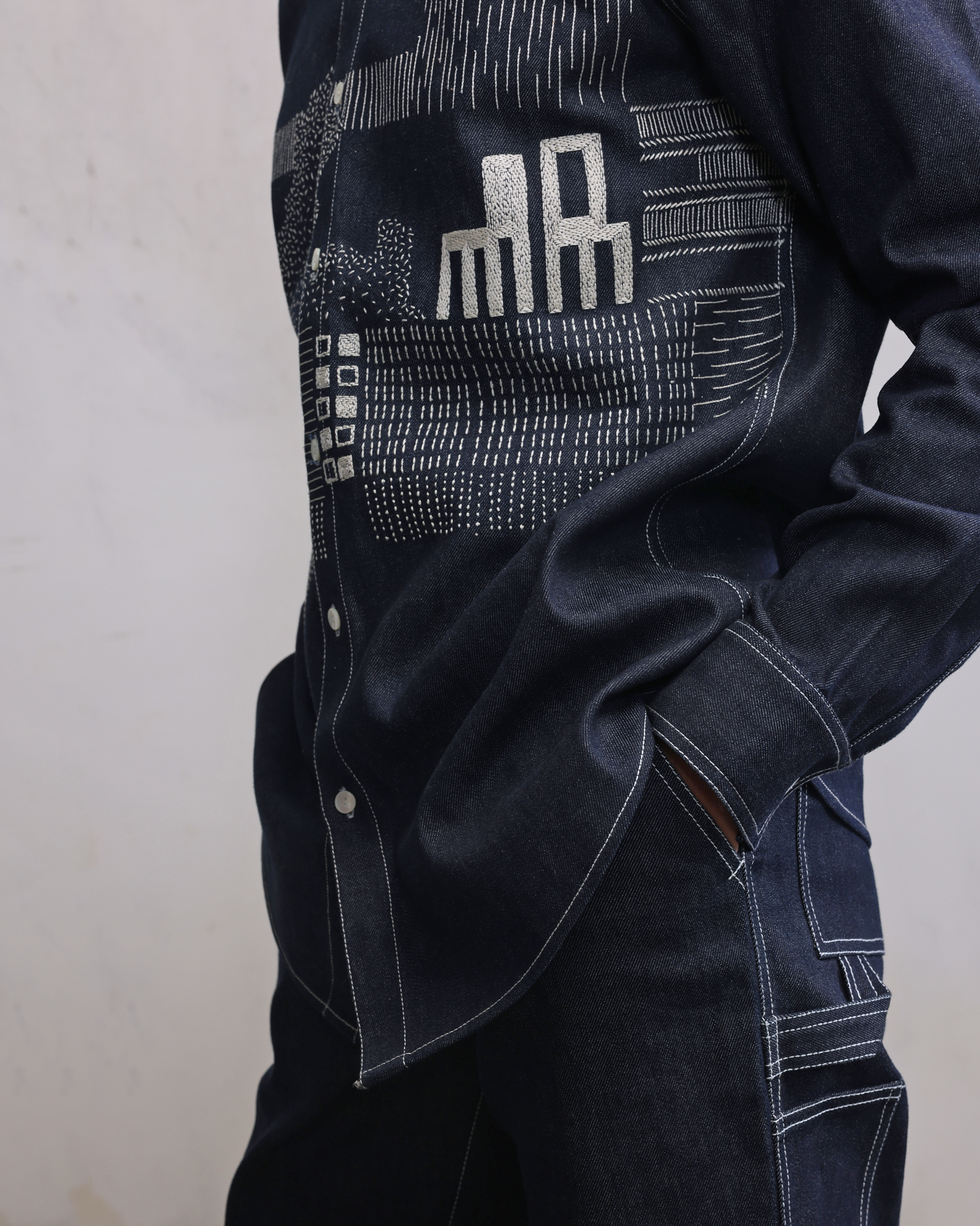 COUNTRYMADE Shirts Morden ruins shirt chemise brodée