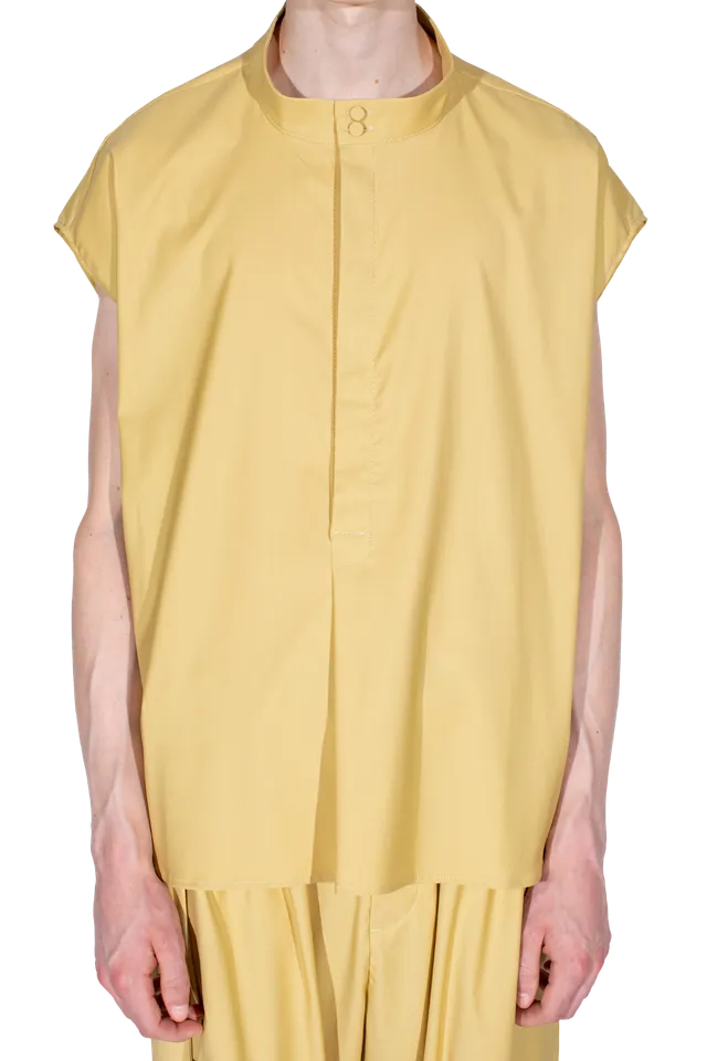 Kiko Kostadinov Shirts ONATE chemise sans manches Mimosa