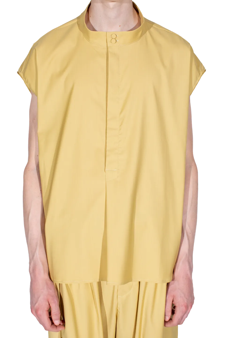 Kiko Kostadinov Shirts ONATE chemise sans manches Mimosa