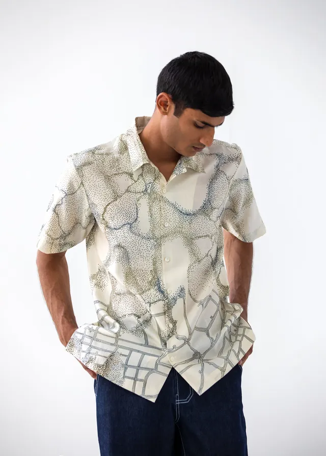 COUNTRYMADE Shirts NORMANDY PRINTED SHIRT chemise en soie