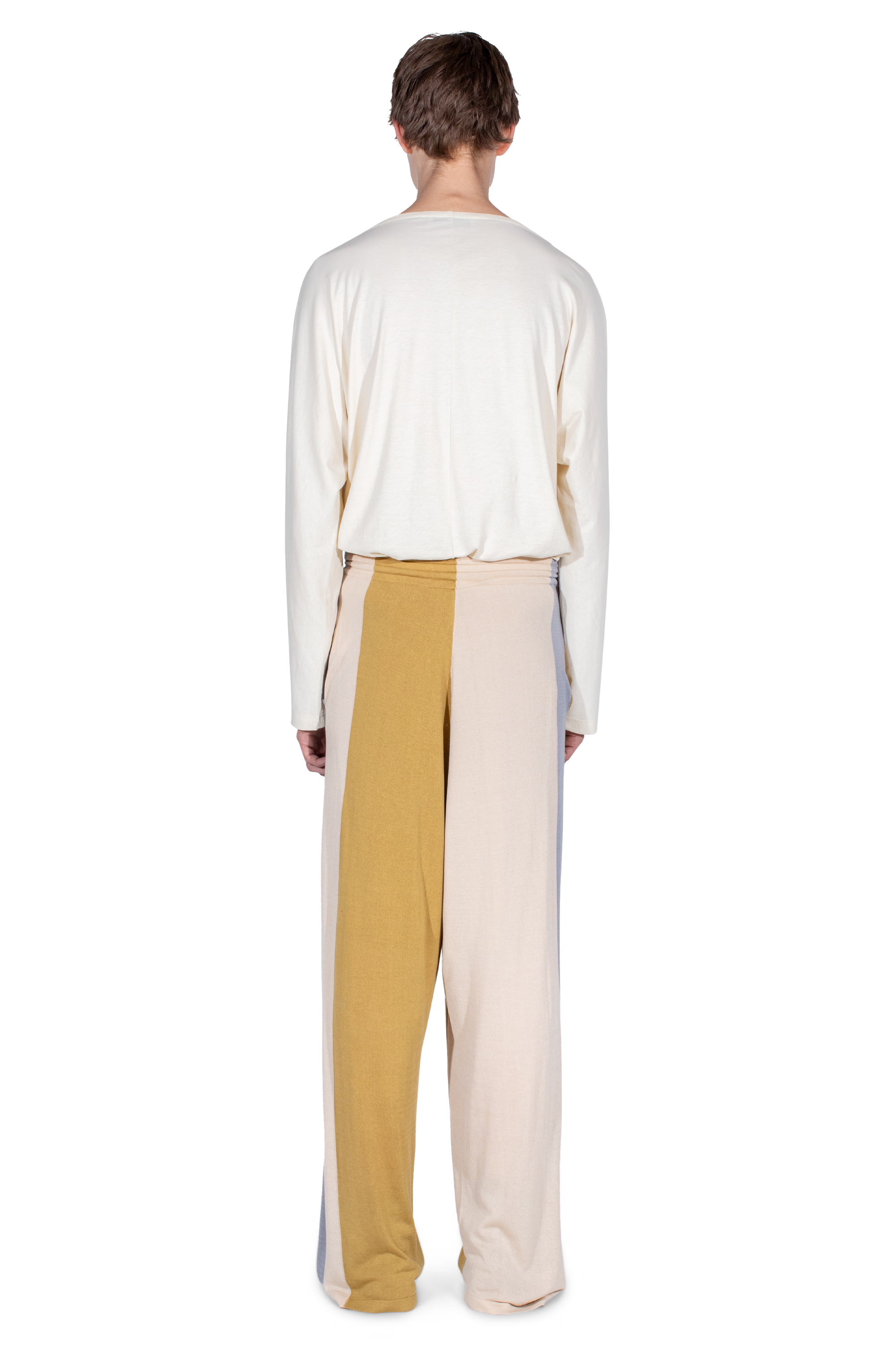 Kiko Kostadinov Knitwear SIGO Knit Trousers pantalon maille ocre