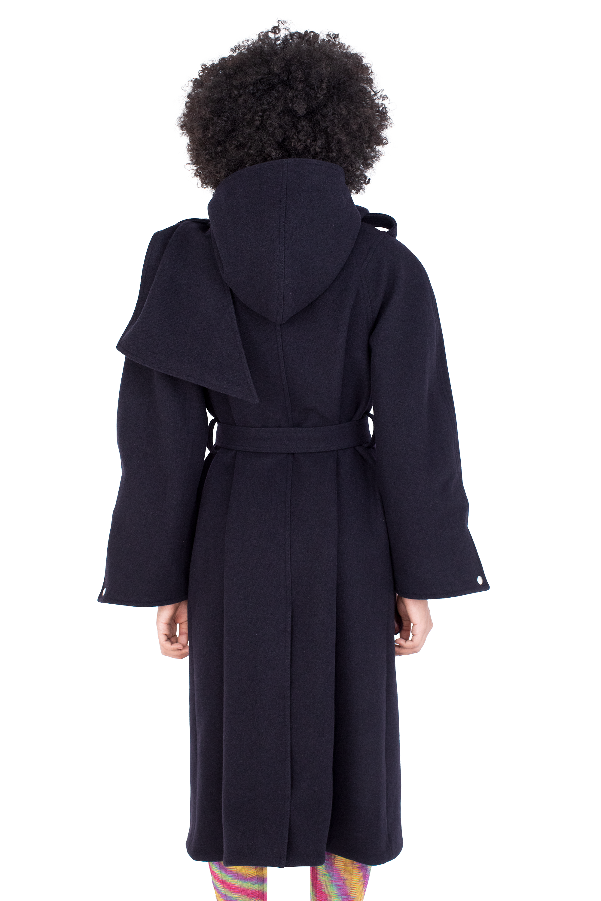Kiko Kostadinov Outerwear SISKIN Hooded Coat manteau Midnight Blue