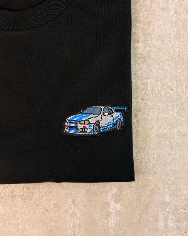 Juste Un T-shirt T-shirts Brodés Fast and Furious t-shirt brodé Nissan Skyline