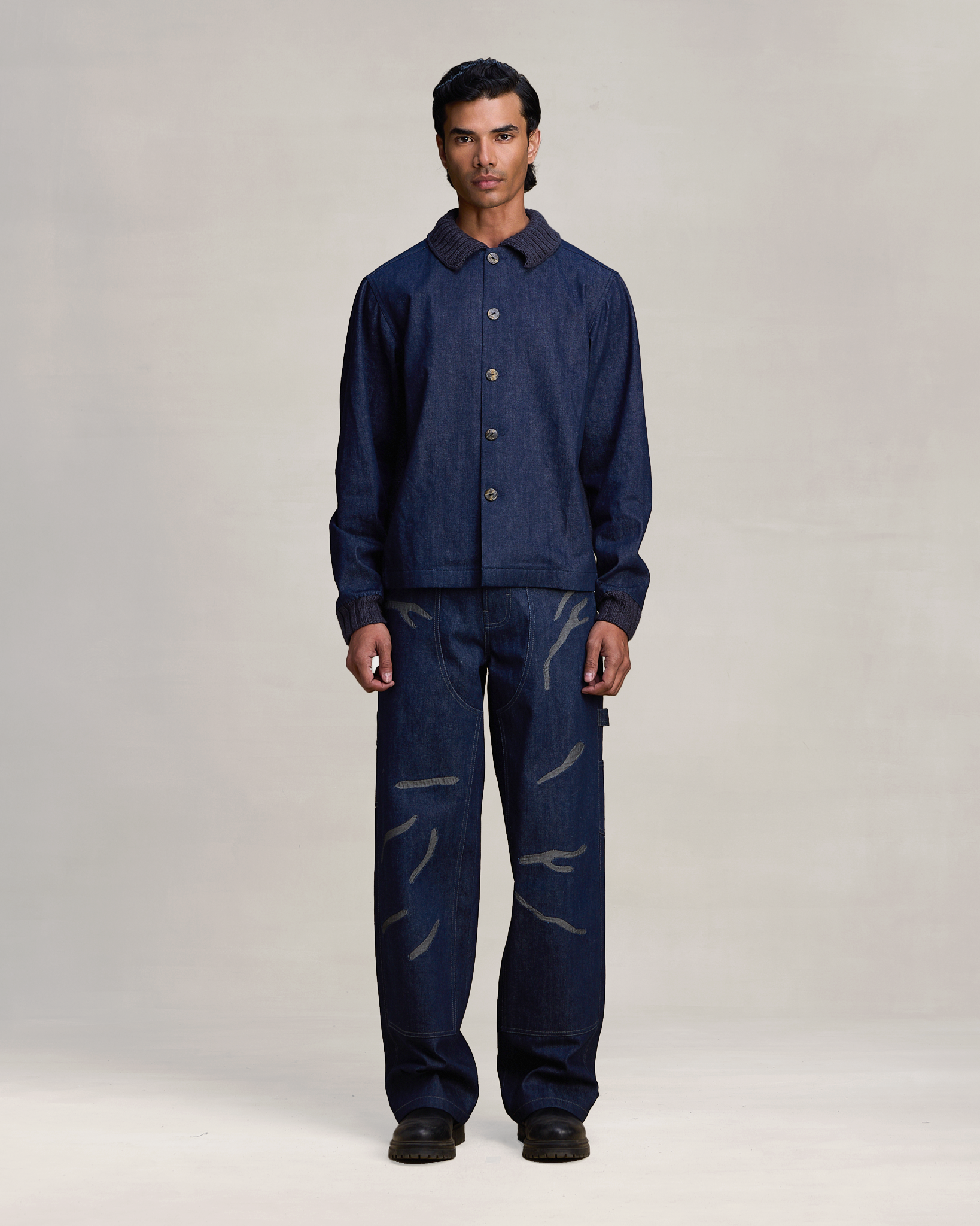 COUNTRYMADE Jackets Knit Alloy Jacket S à XXL en denim artisanal
