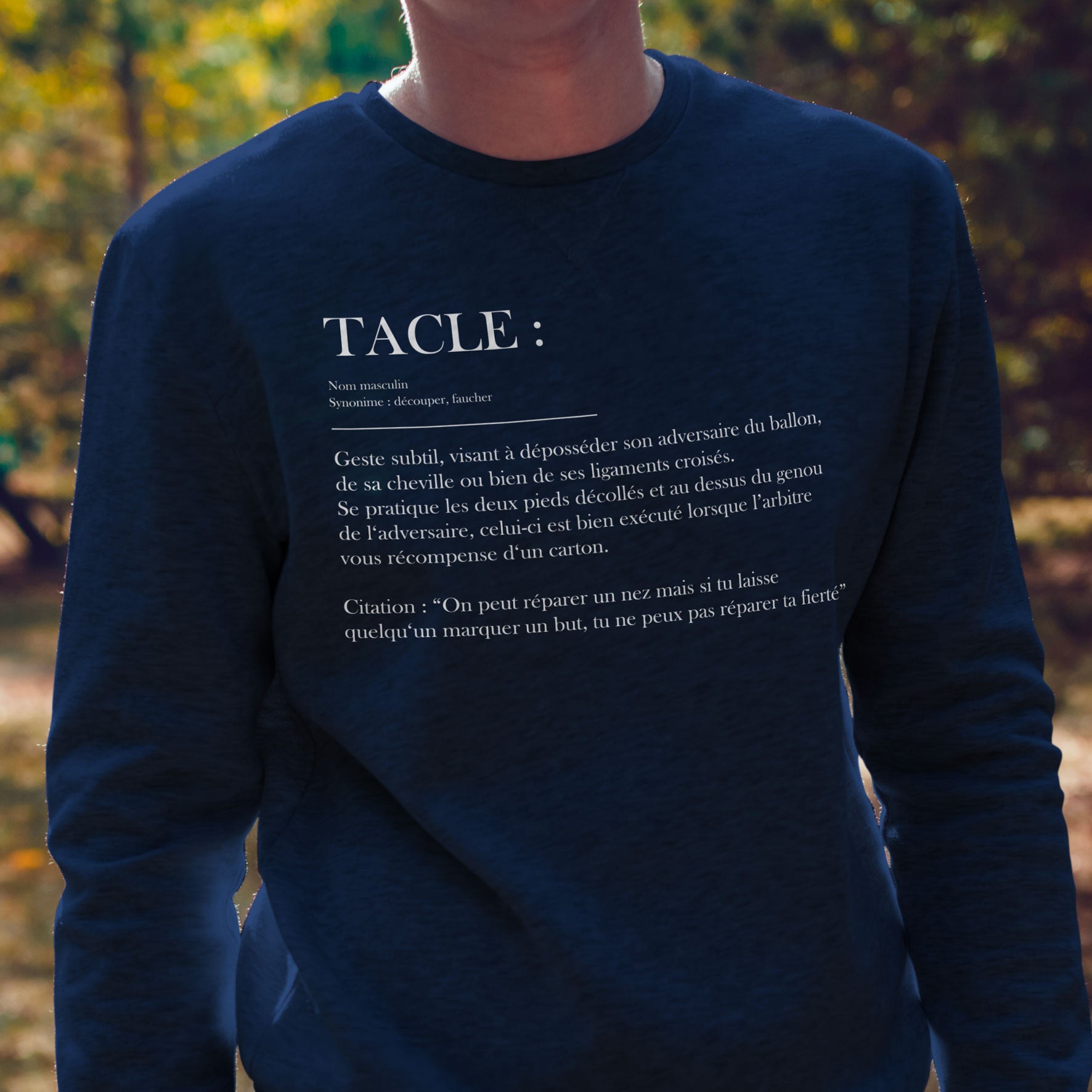 Juste Un T-shirt Sweats Imprimés Définition Tacle sweat homme gris chiné