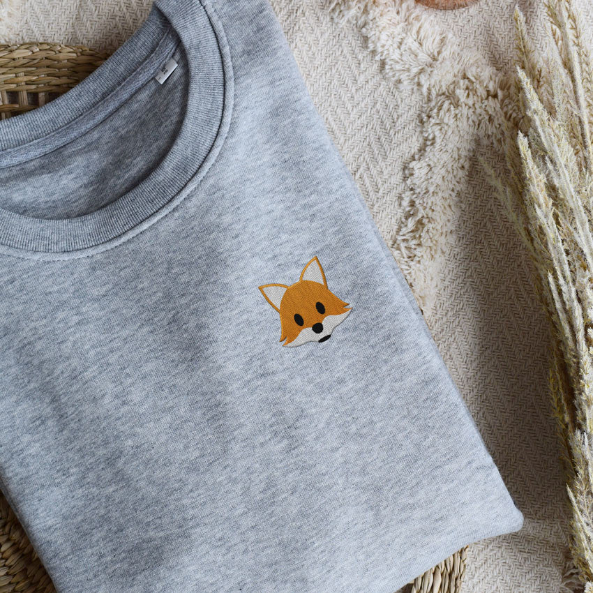 Juste Un T-shirt Sweats Brodés Renard sweat brodé
