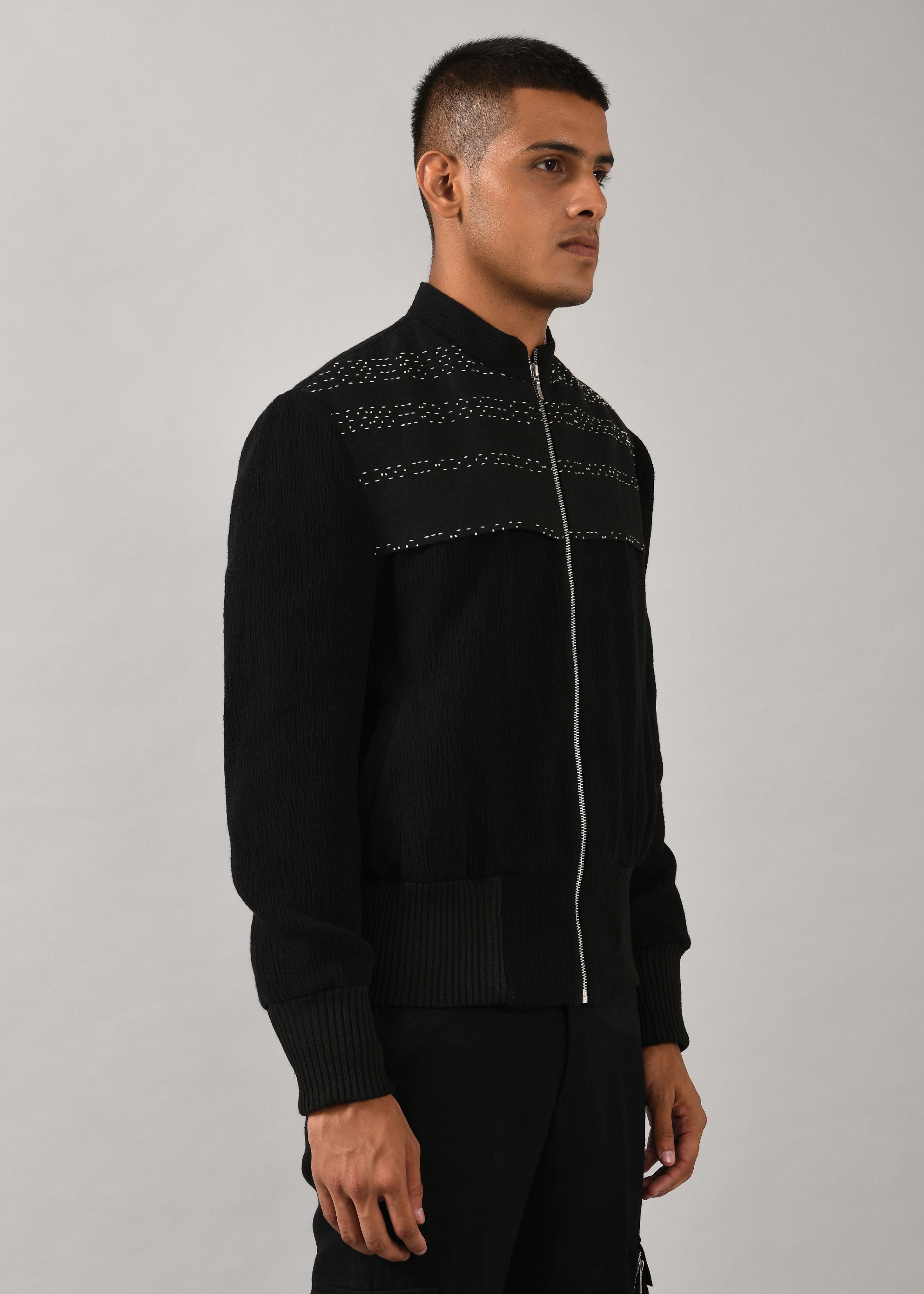 COUNTRYMADE Band of Brothers Morse Code Bomber Jacket bomber noir brodé