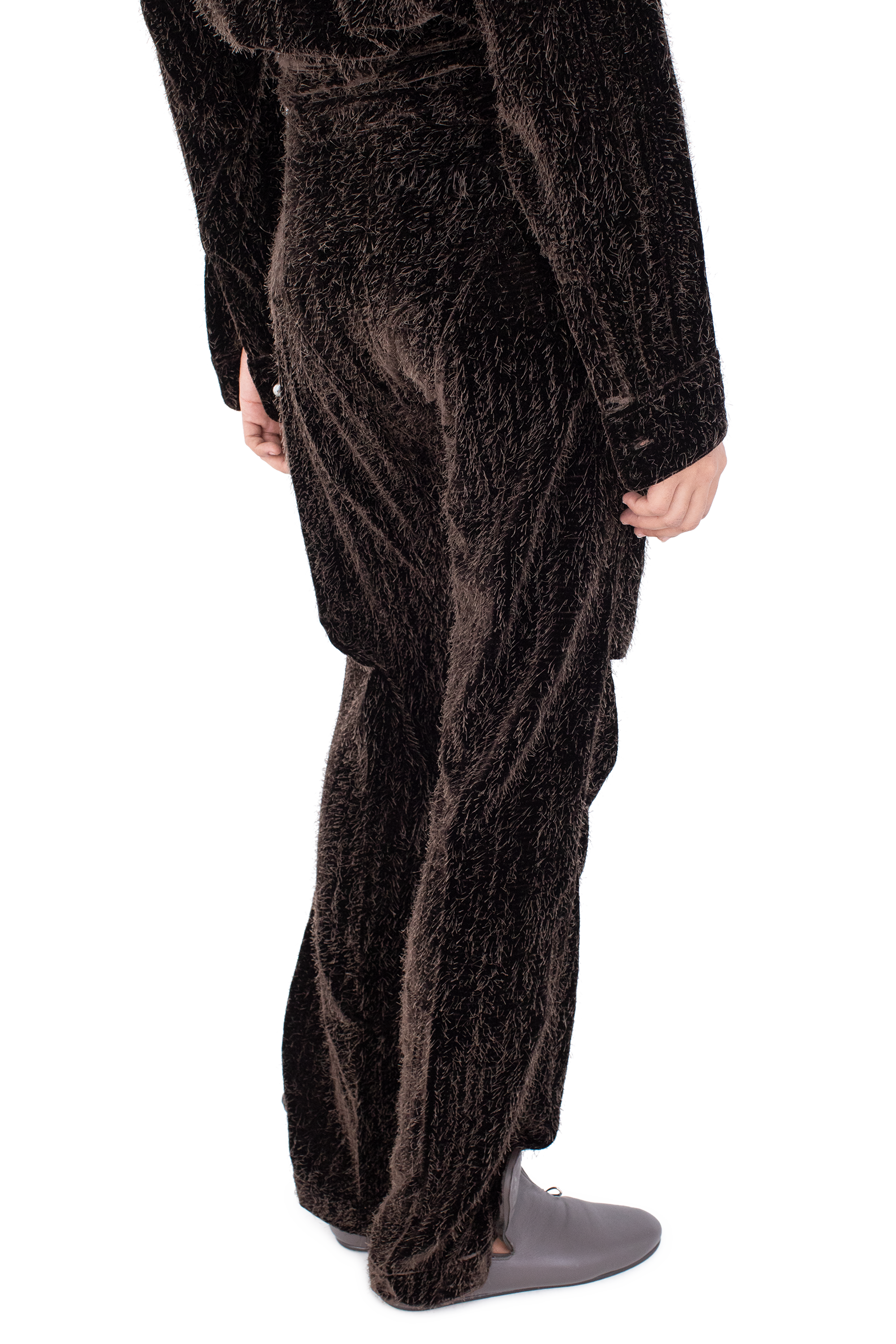 Kiko Kostadinov Bottoms CASSOWARY Trousers Hickory 34 en velours