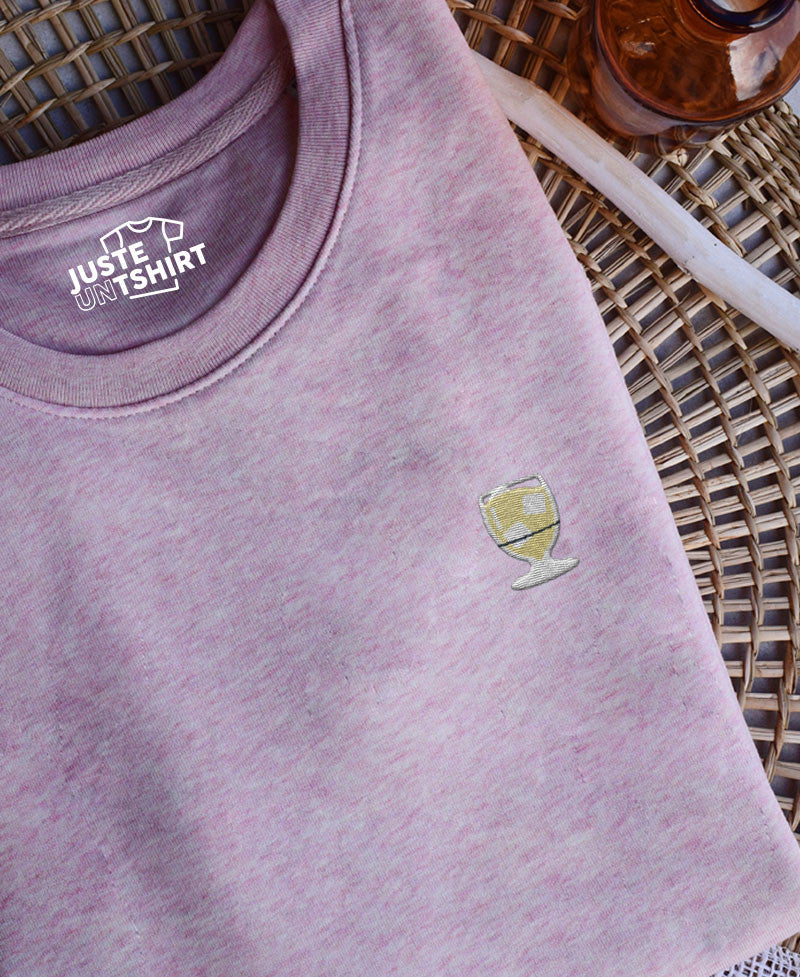 Juste Un T-shirt Sweats Brodés Sweat Brodé Pastis S à XXL